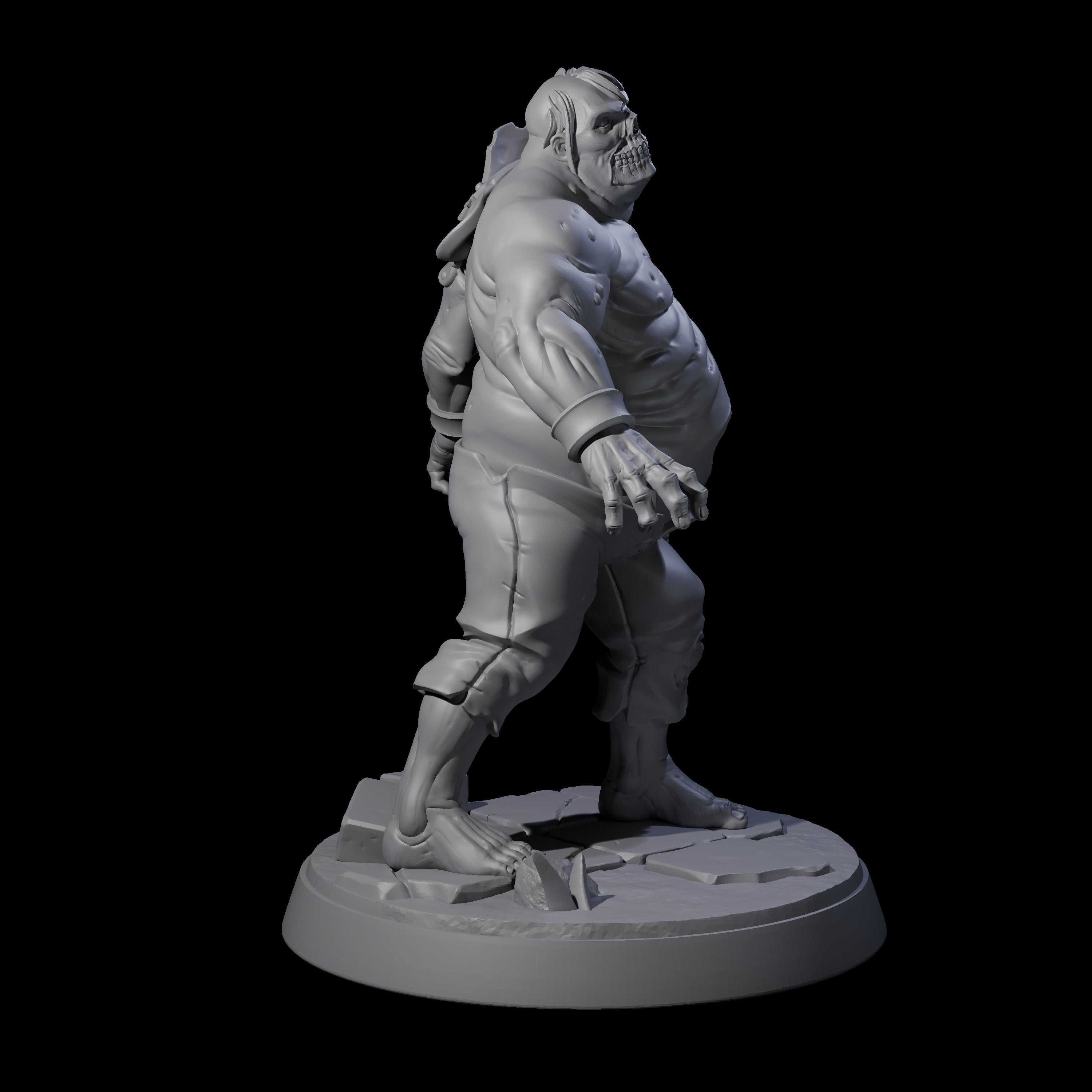 Smelly Bloated Zombie Shambler C Miniature for Dungeons and Dragons, Pathfinder or other TTRPGs