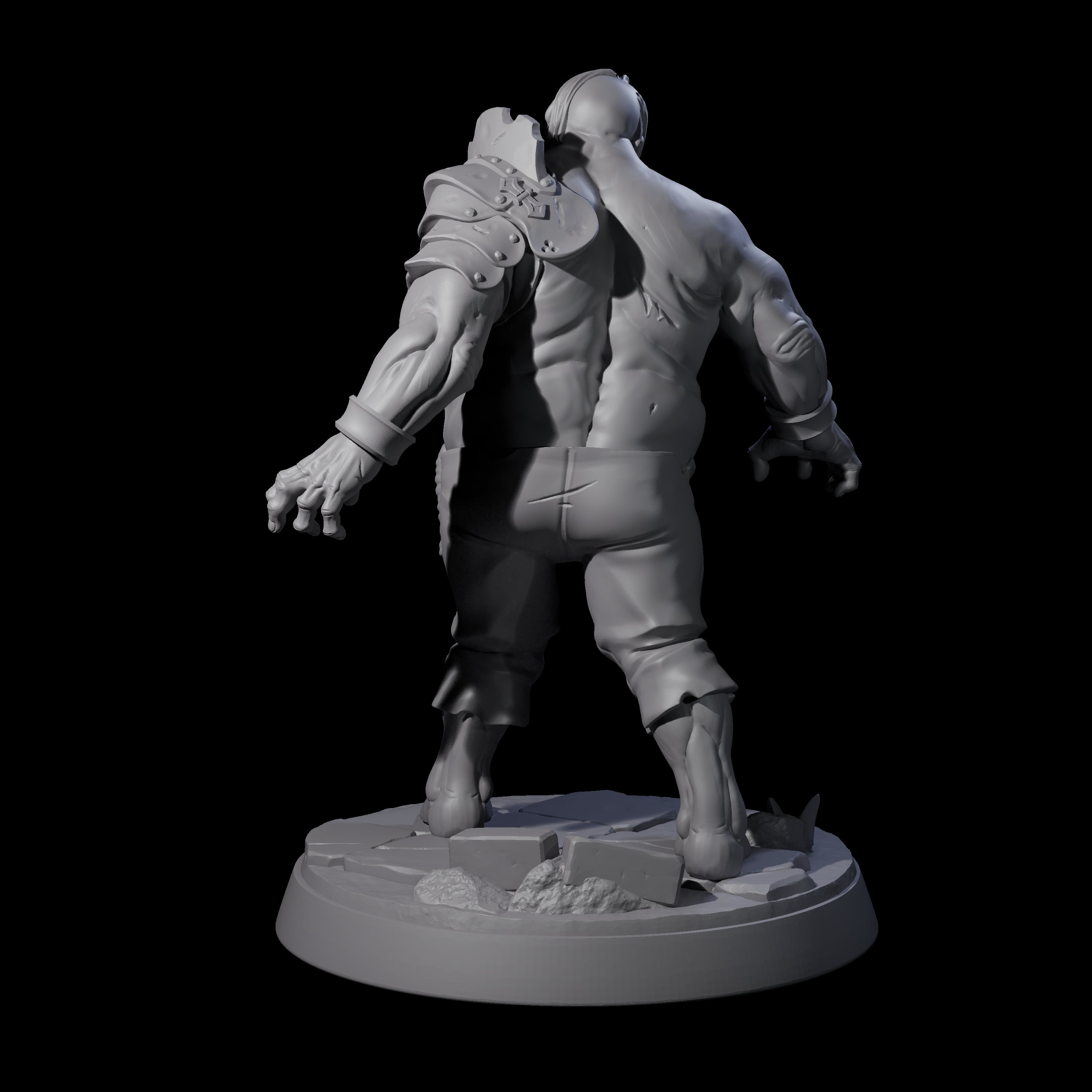 Smelly Bloated Zombie Shambler C Miniature for Dungeons and Dragons, Pathfinder or other TTRPGs
