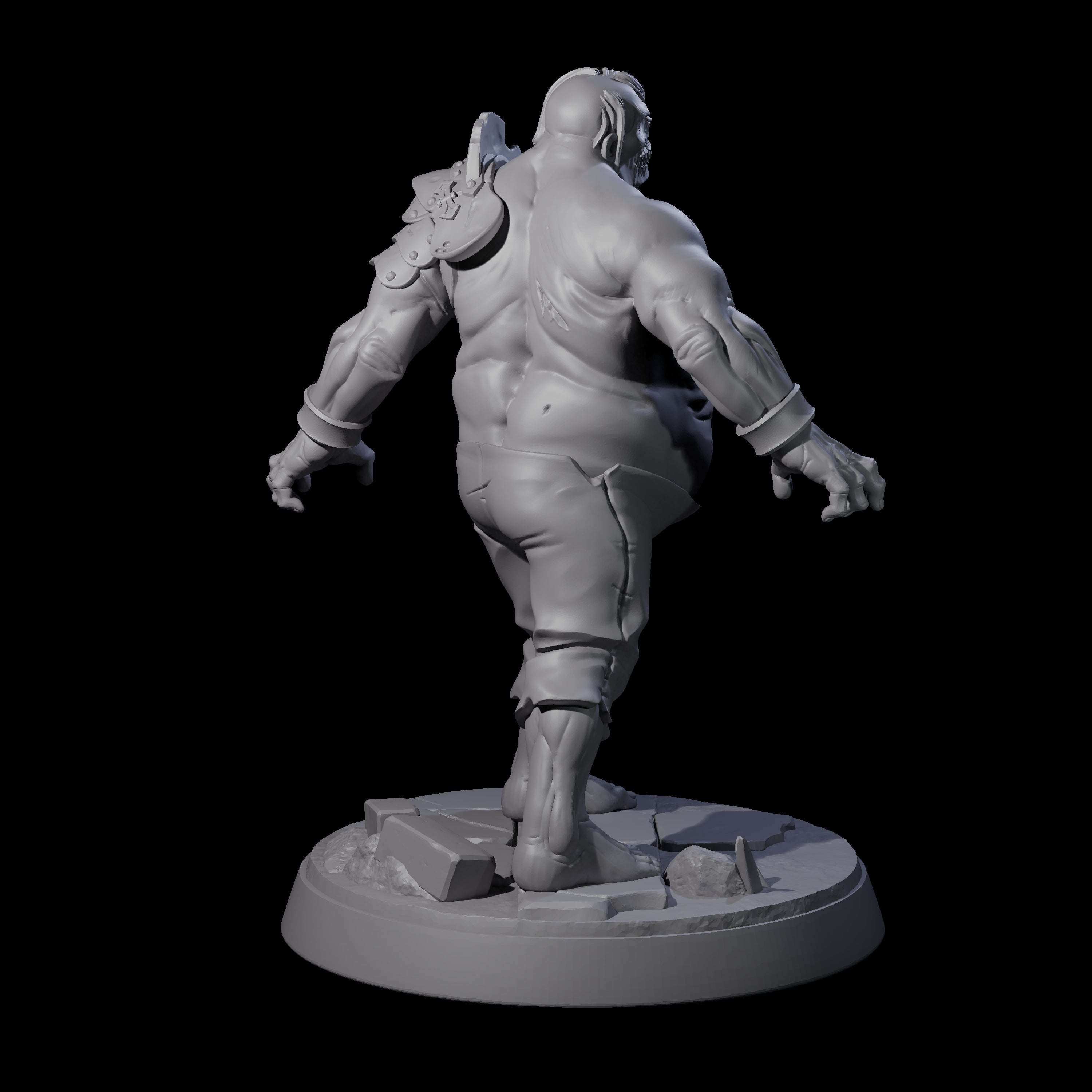 Smelly Bloated Zombie Shambler C Miniature for Dungeons and Dragons, Pathfinder or other TTRPGs