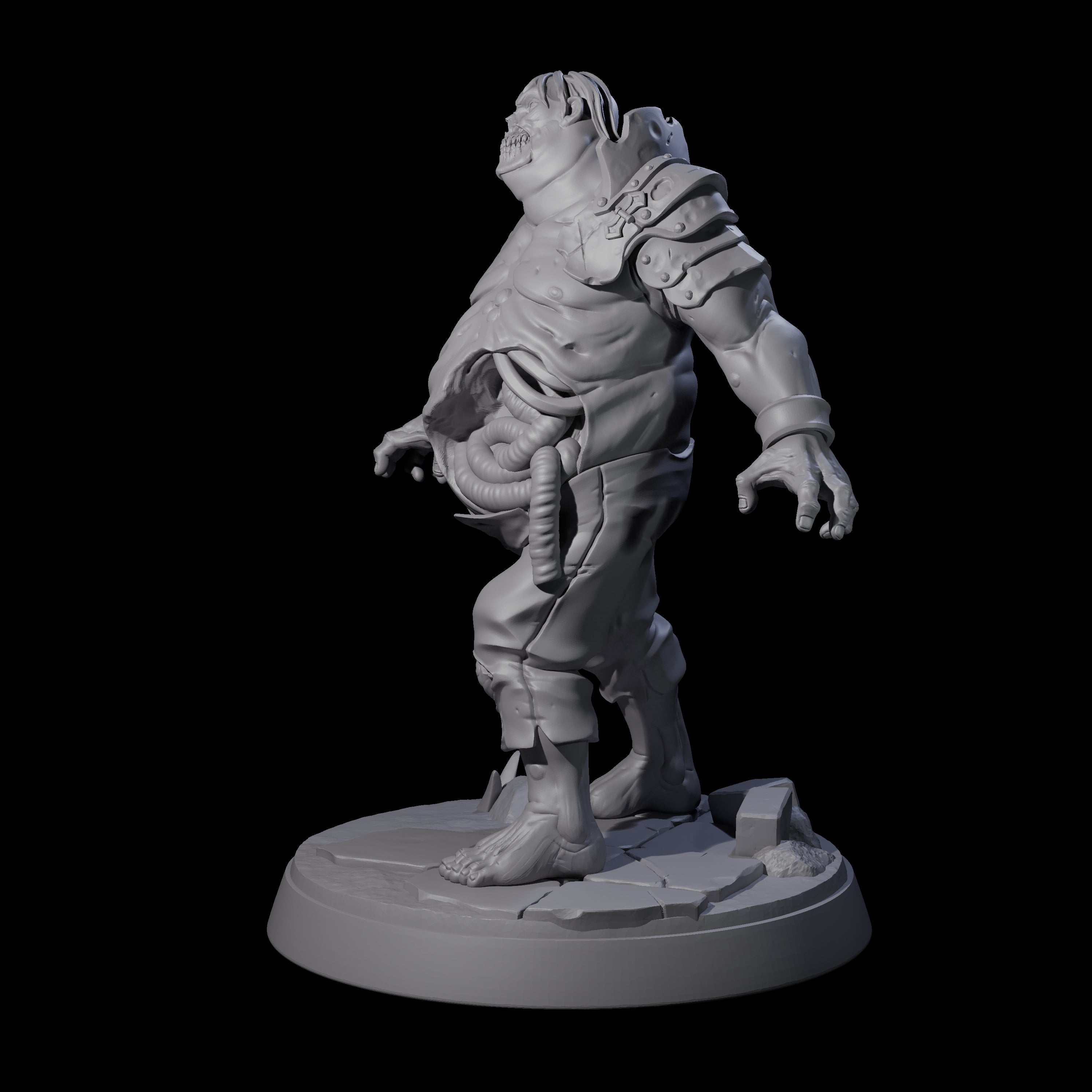 Smelly Bloated Zombie Shambler C Miniature for Dungeons and Dragons, Pathfinder or other TTRPGs