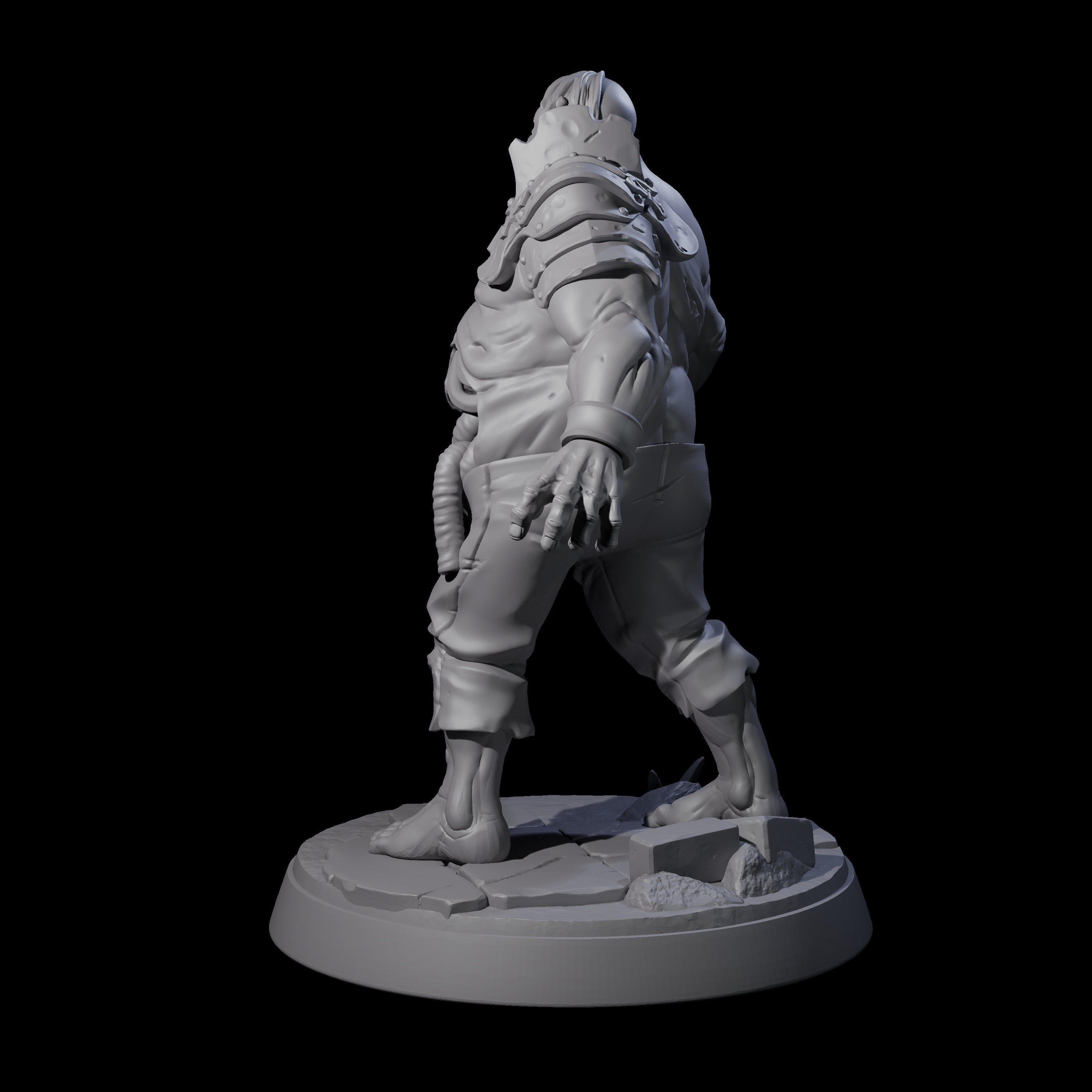 Smelly Bloated Zombie Shambler C Miniature for Dungeons and Dragons, Pathfinder or other TTRPGs