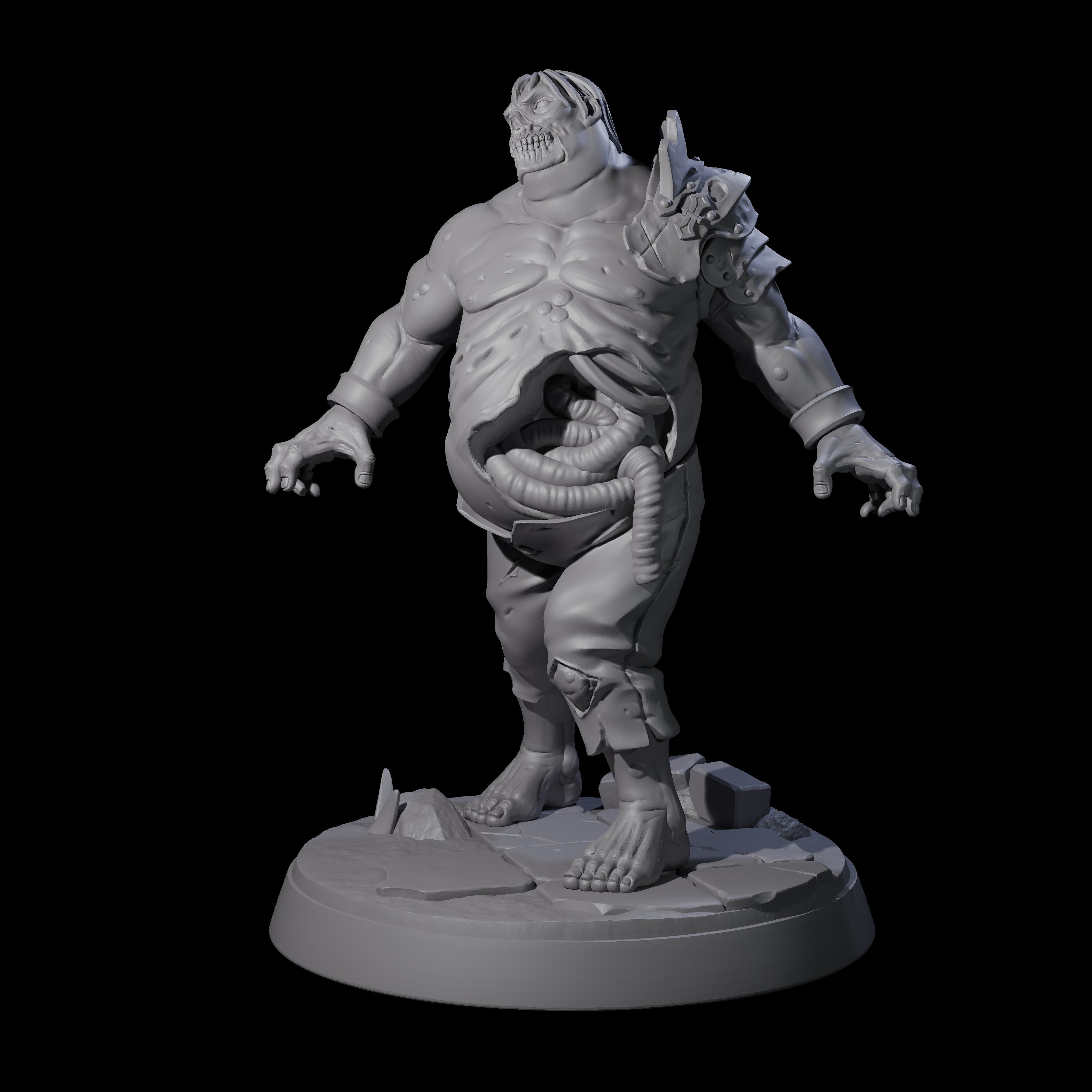 Smelly Bloated Zombie Shambler C Miniature for Dungeons and Dragons, Pathfinder or other TTRPGs