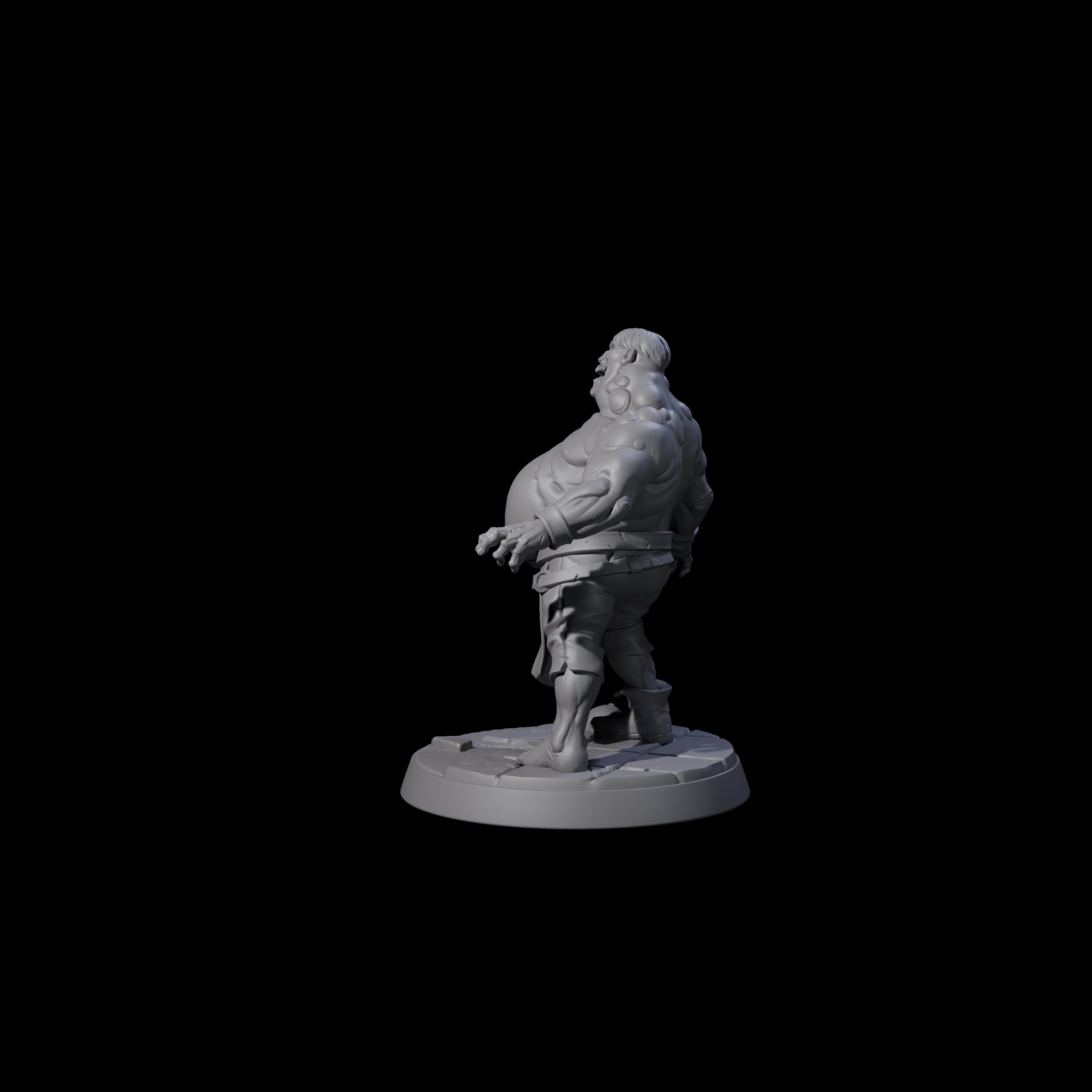 Smelly Bloated Zombie Shambler D Miniature for Dungeons and Dragons, Pathfinder or other TTRPGs