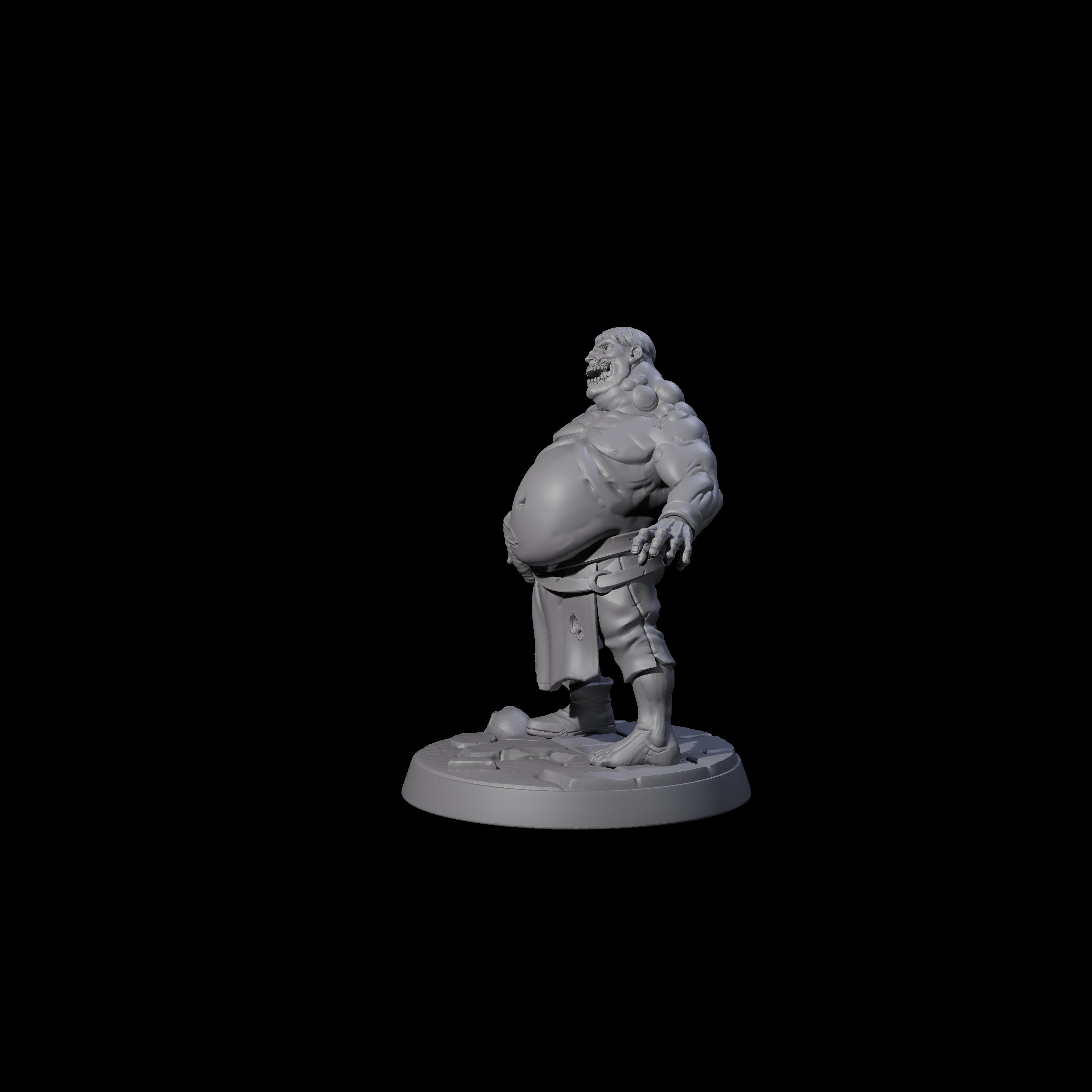 Smelly Bloated Zombie Shambler D Miniature for Dungeons and Dragons, Pathfinder or other TTRPGs