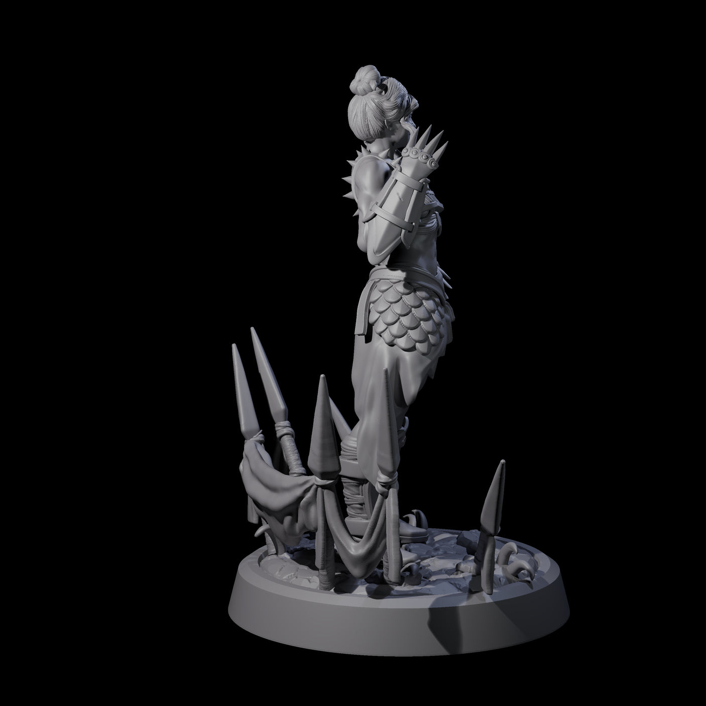Smirking Fist Monk Miniature for Dungeons and Dragons, Pathfinder or other TTRPGs