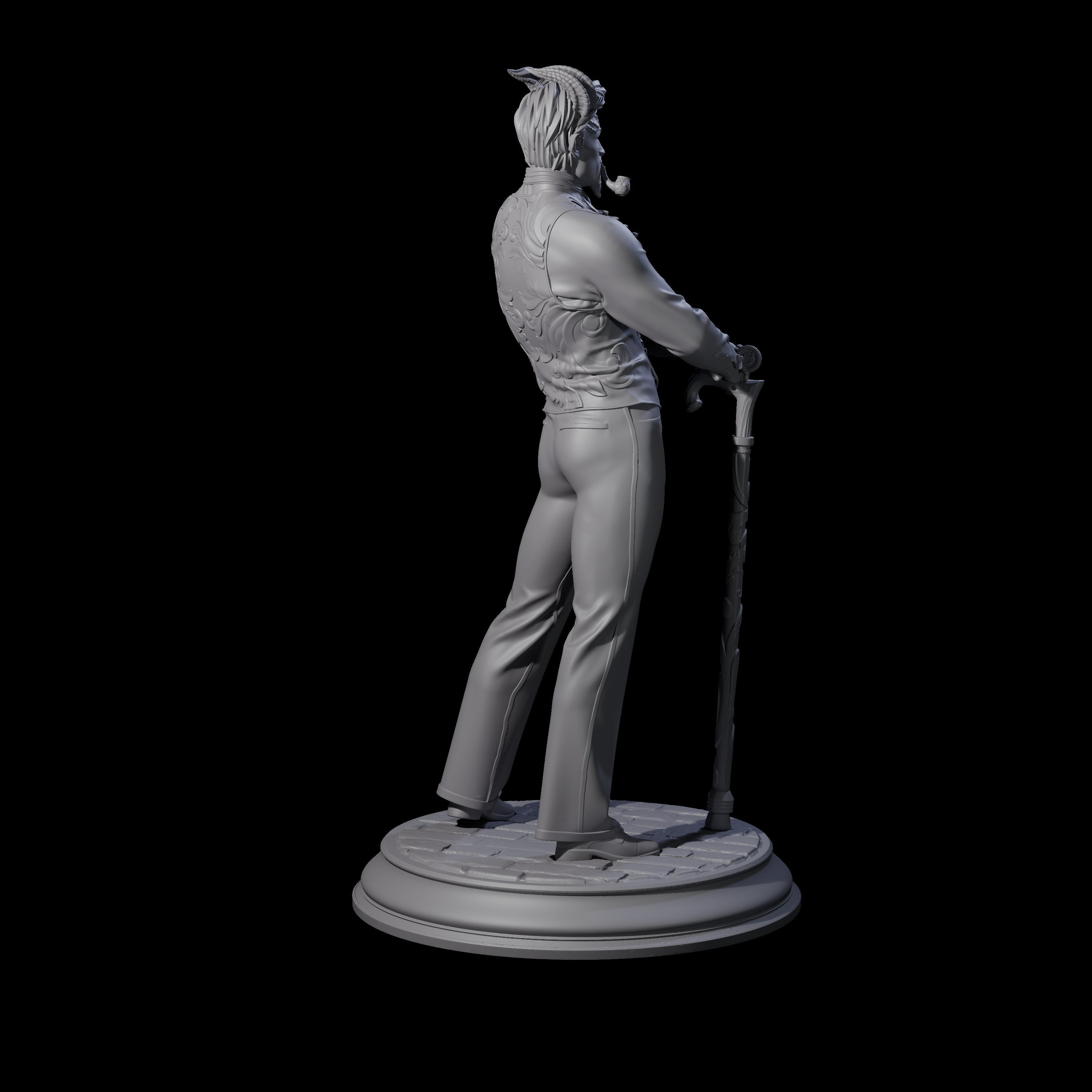 Smirking Satyr Miniature for Dungeons and Dragons, Pathfinder or other TTRPGs