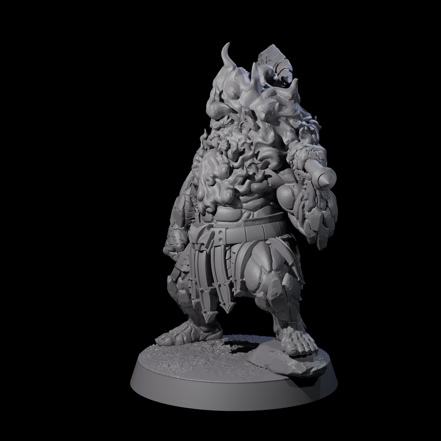 Smoking Dwarf Foebreaker A Miniature for Dungeons and Dragons, Pathfinder or other TTRPGs