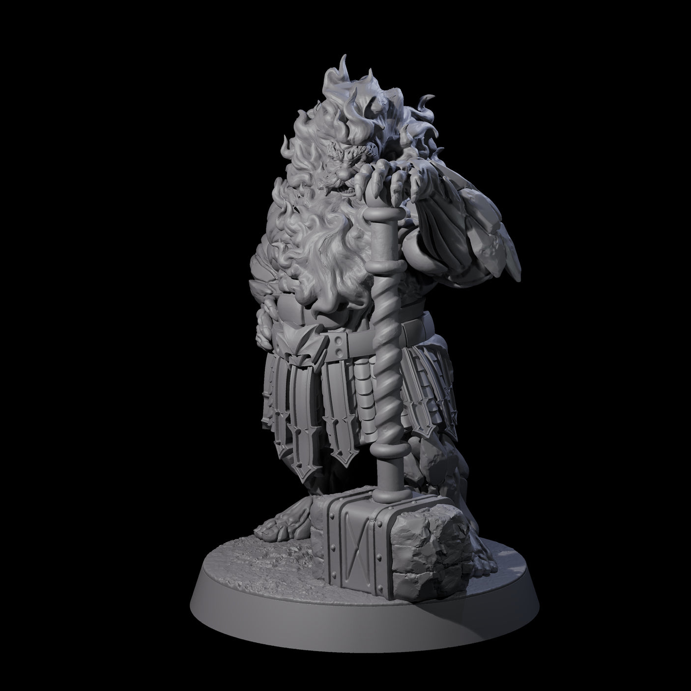 Smoking Dwarf Foebreaker B Miniature for Dungeons and Dragons, Pathfinder or other TTRPGs