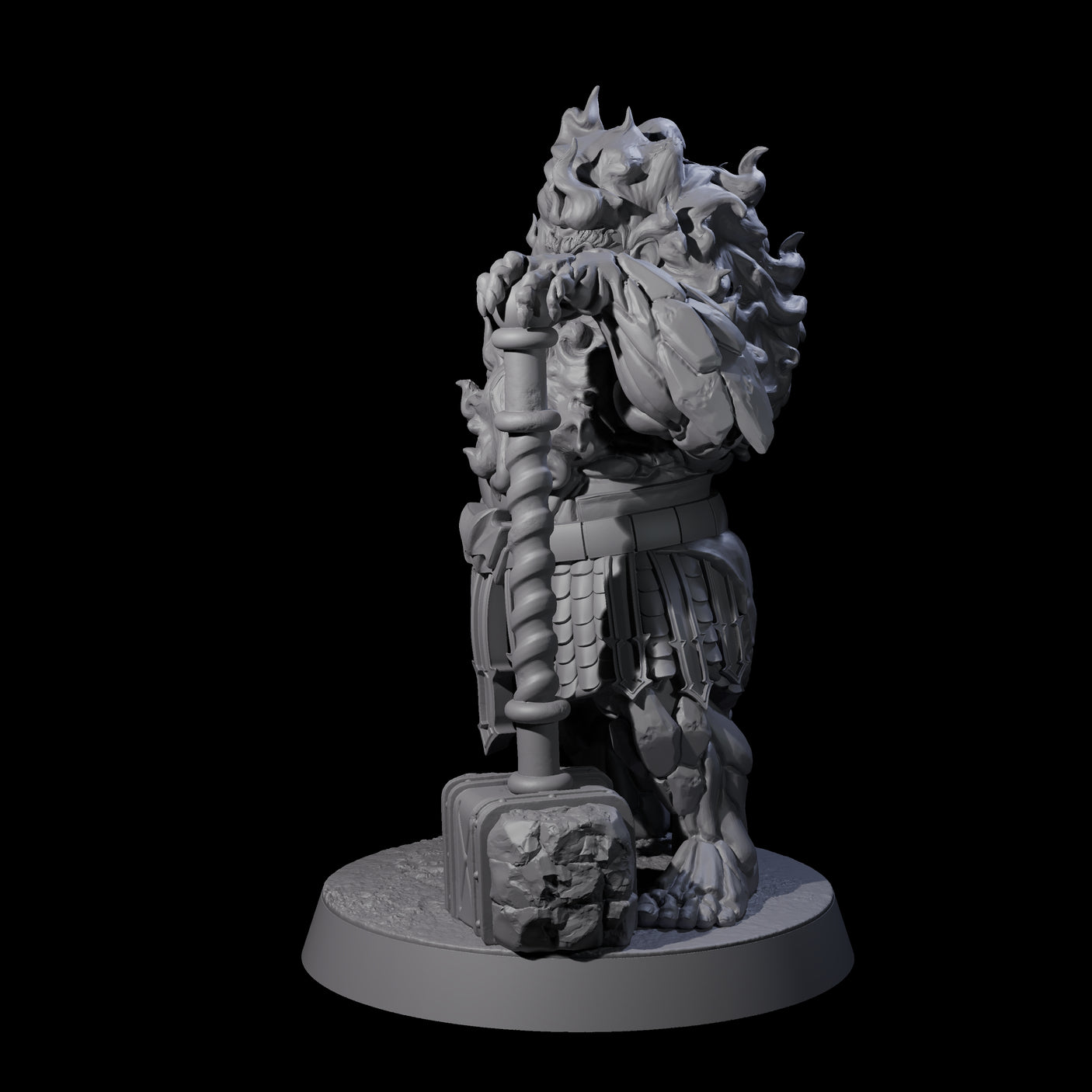 Smoking Dwarf Foebreaker B Miniature for Dungeons and Dragons, Pathfinder or other TTRPGs