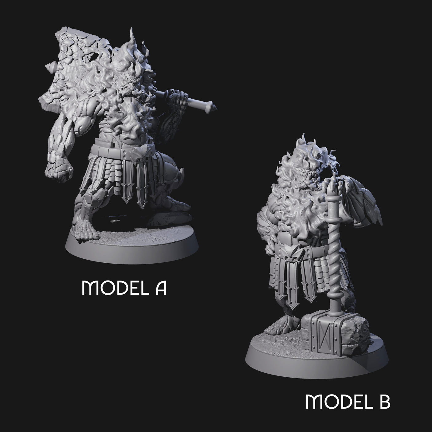 Smoking Dwarf Foebreakers Miniature for Dungeons and Dragons, Pathfinder or other TTRPGs