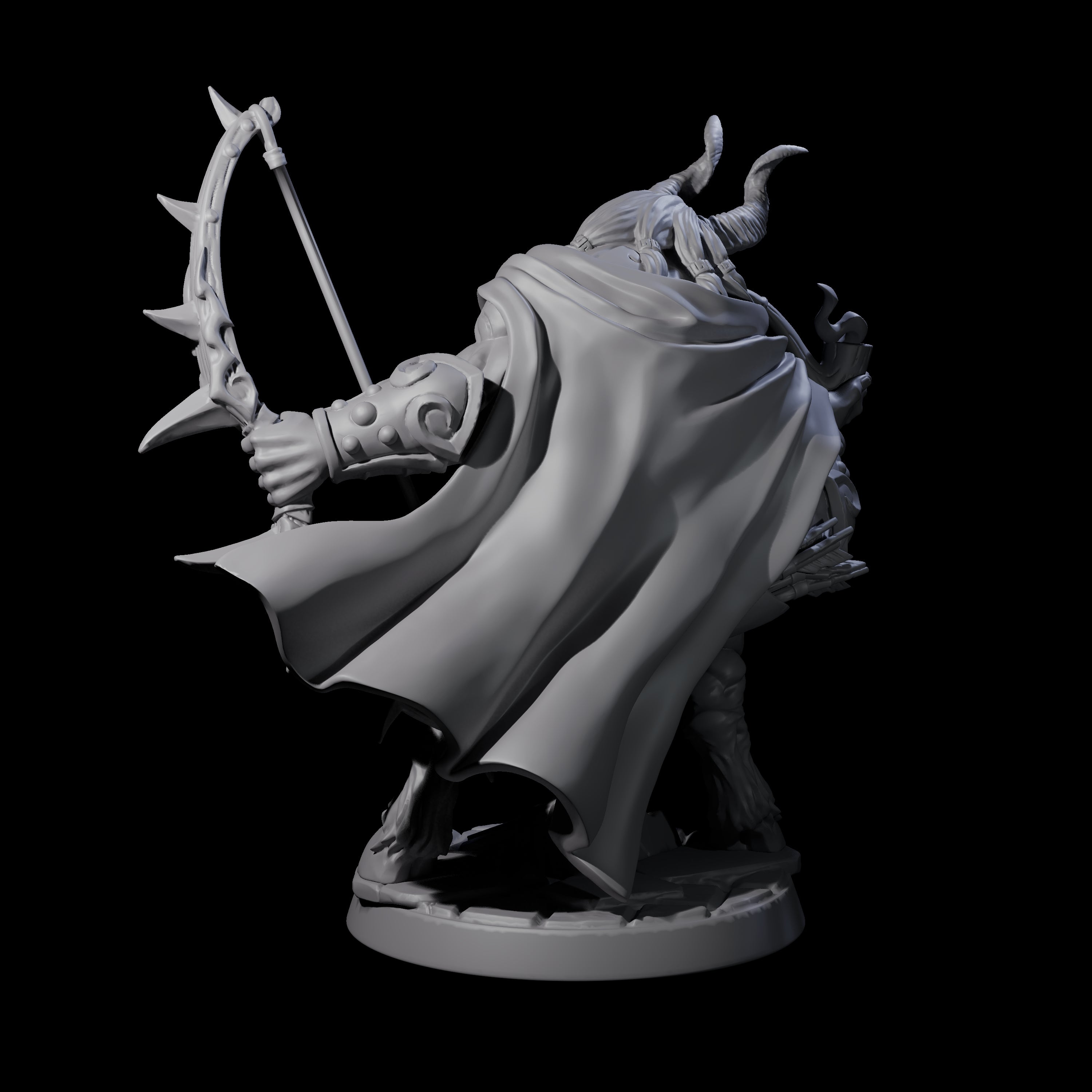 Smoking Minotaur Hunter Miniature for Dungeons and Dragons, Pathfinder or other TTRPGs