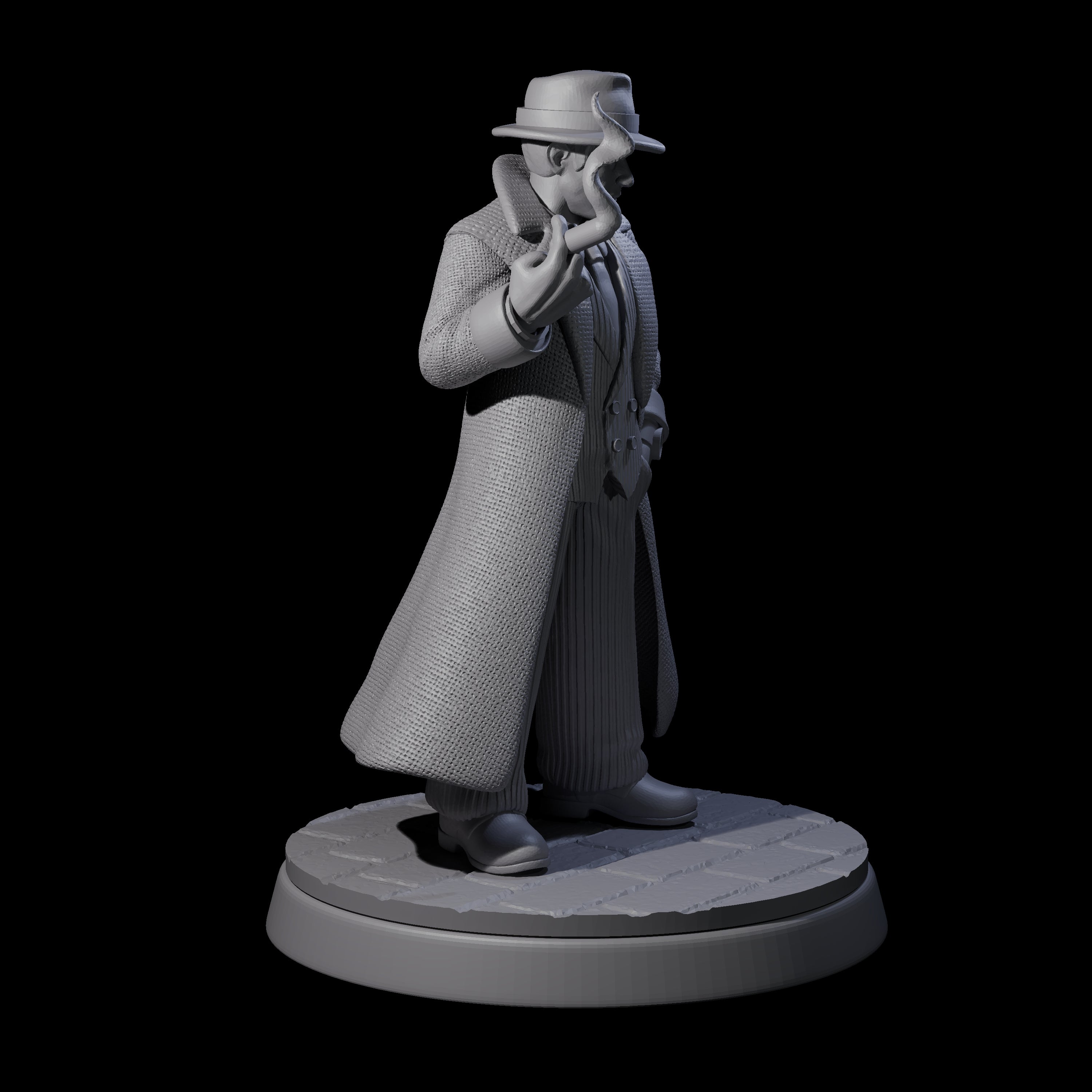Smoking Mob Gangster Boss Miniature for Dungeons and Dragons, Pathfinder or other TTRPGs