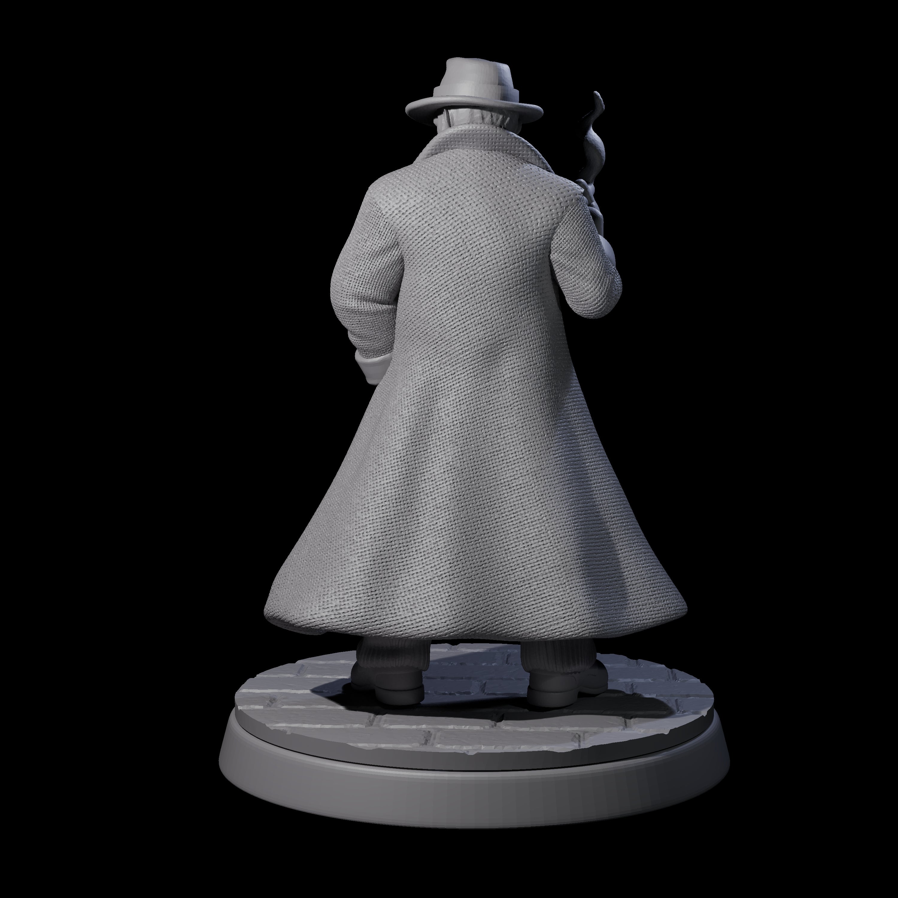 Smoking Mob Gangster Boss Miniature for Dungeons and Dragons, Pathfinder or other TTRPGs