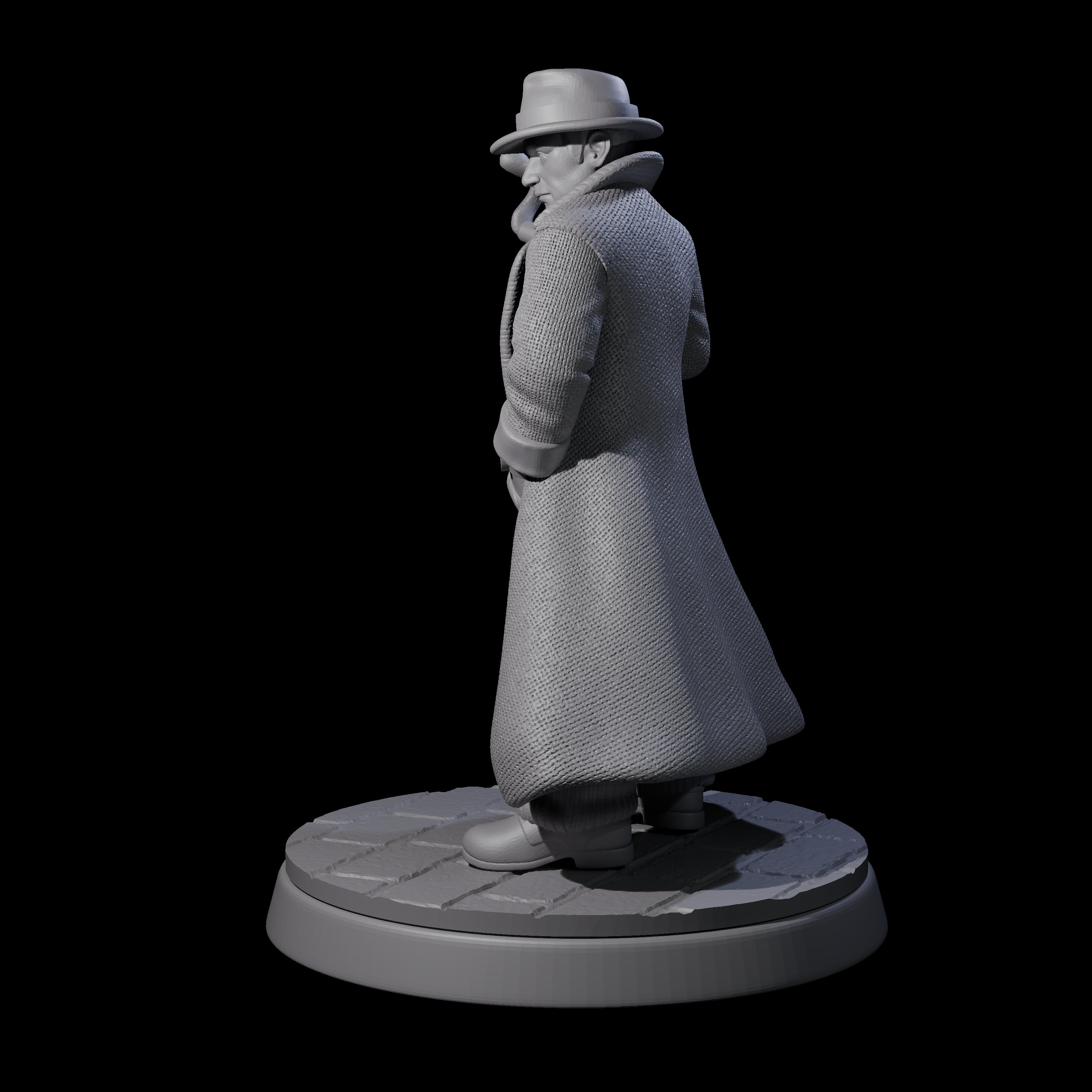 Smoking Mob Gangster Boss Miniature for Dungeons and Dragons, Pathfinder or other TTRPGs