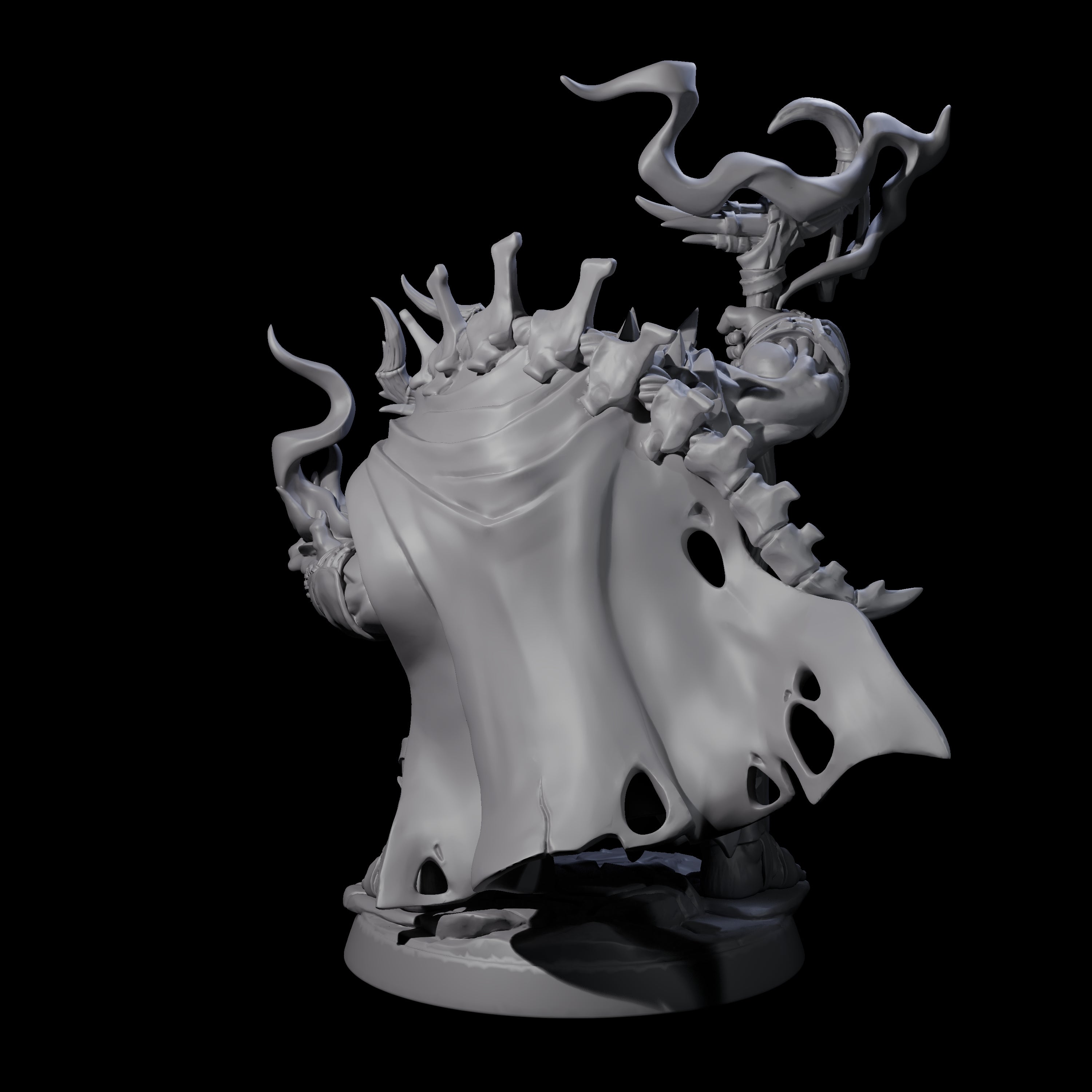 Smoking Orc Shaman Miniature for Dungeons and Dragons, Pathfinder or other TTRPGs