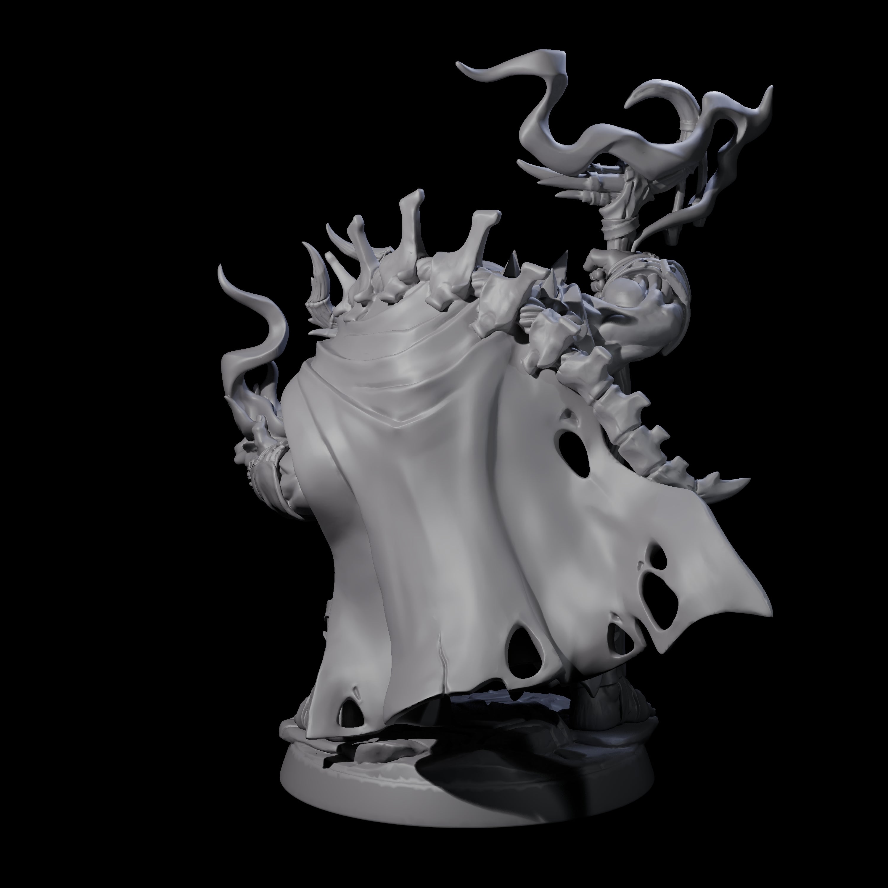 Smoking Orc Shaman Miniature for Dungeons and Dragons, Pathfinder or other TTRPGs