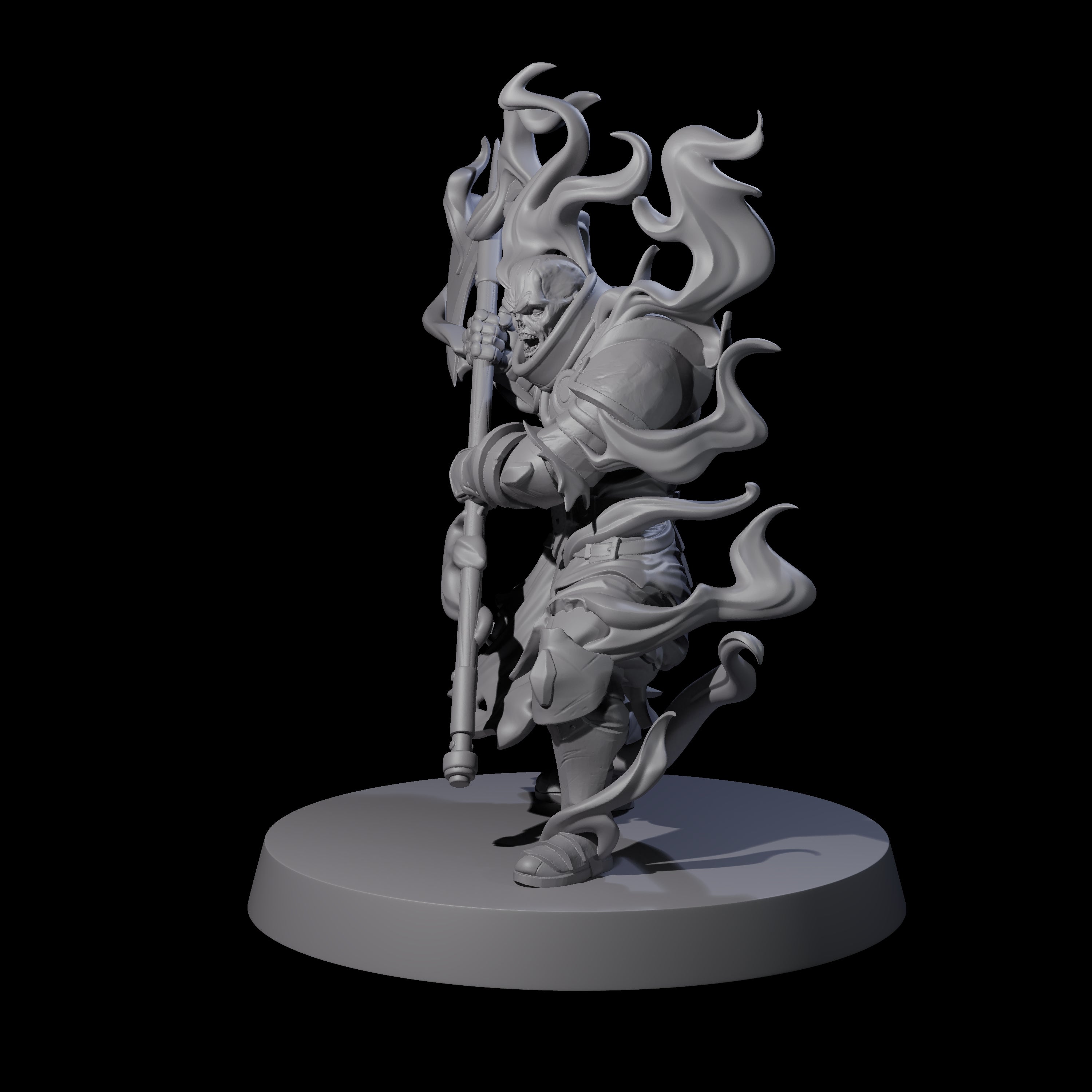 Smoking Shadow Paladin A Miniature for Dungeons and Dragons, Pathfinder or other TTRPGs