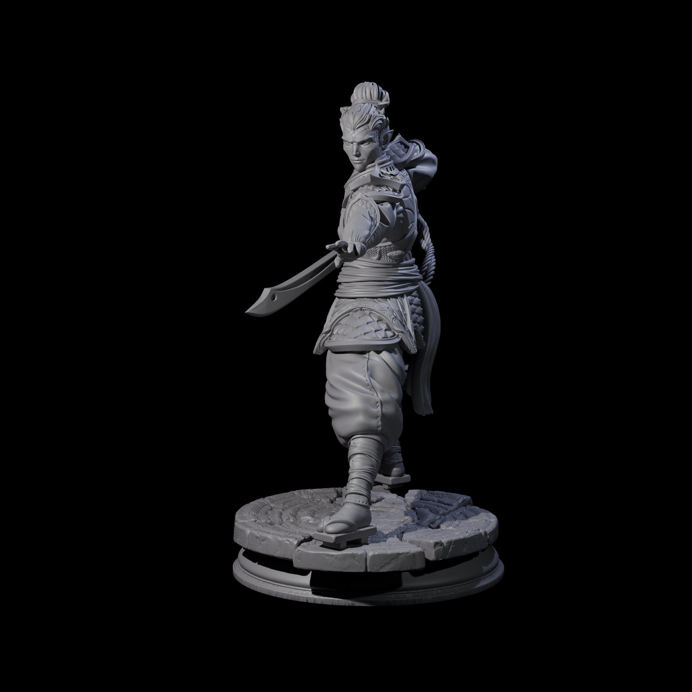 Snakey Monk Miniature for Dungeons and Dragons, Pathfinder or other TTRPGs
