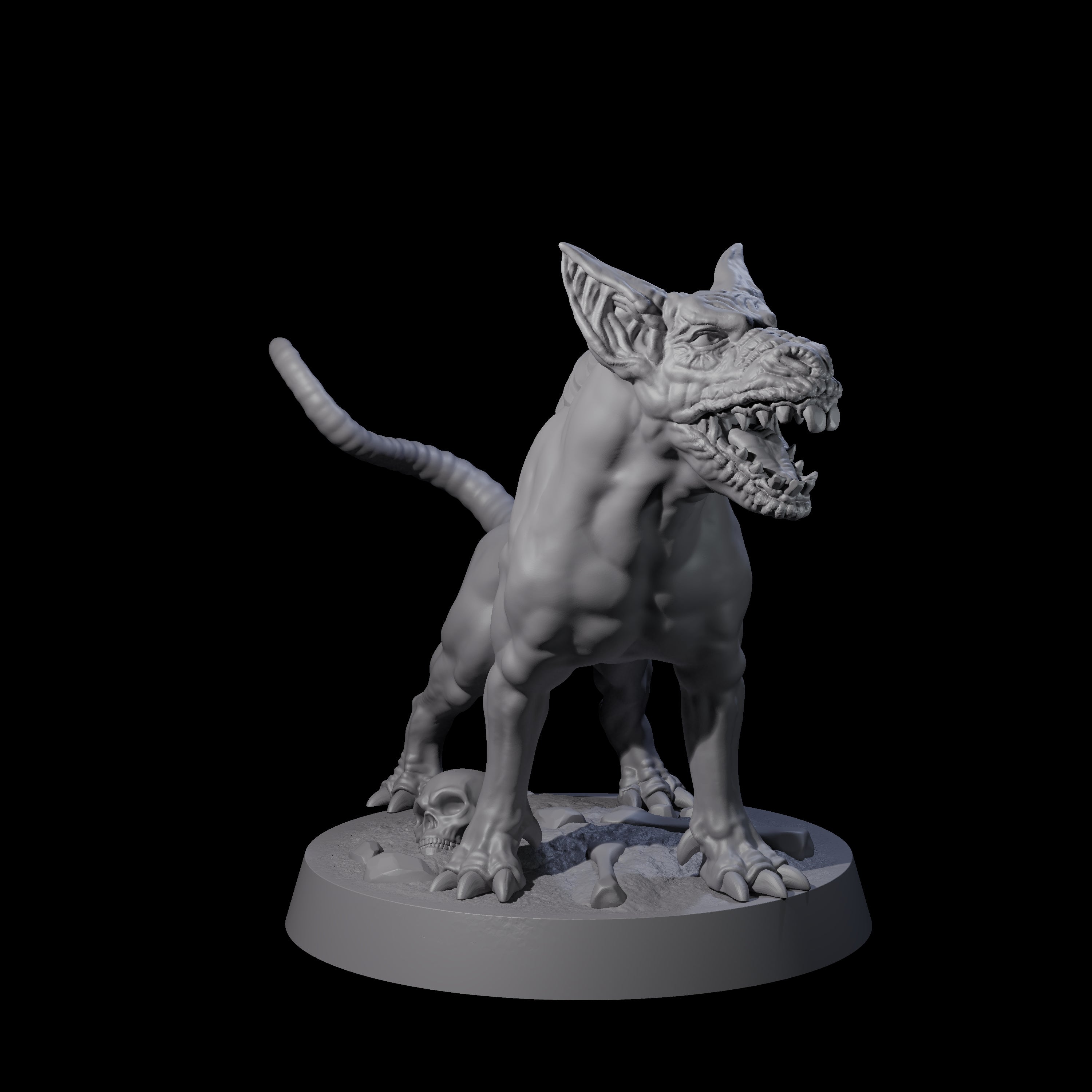 Snarling Goblin Dog A Miniature for Dungeons and Dragons, Pathfinder or other TTRPGs