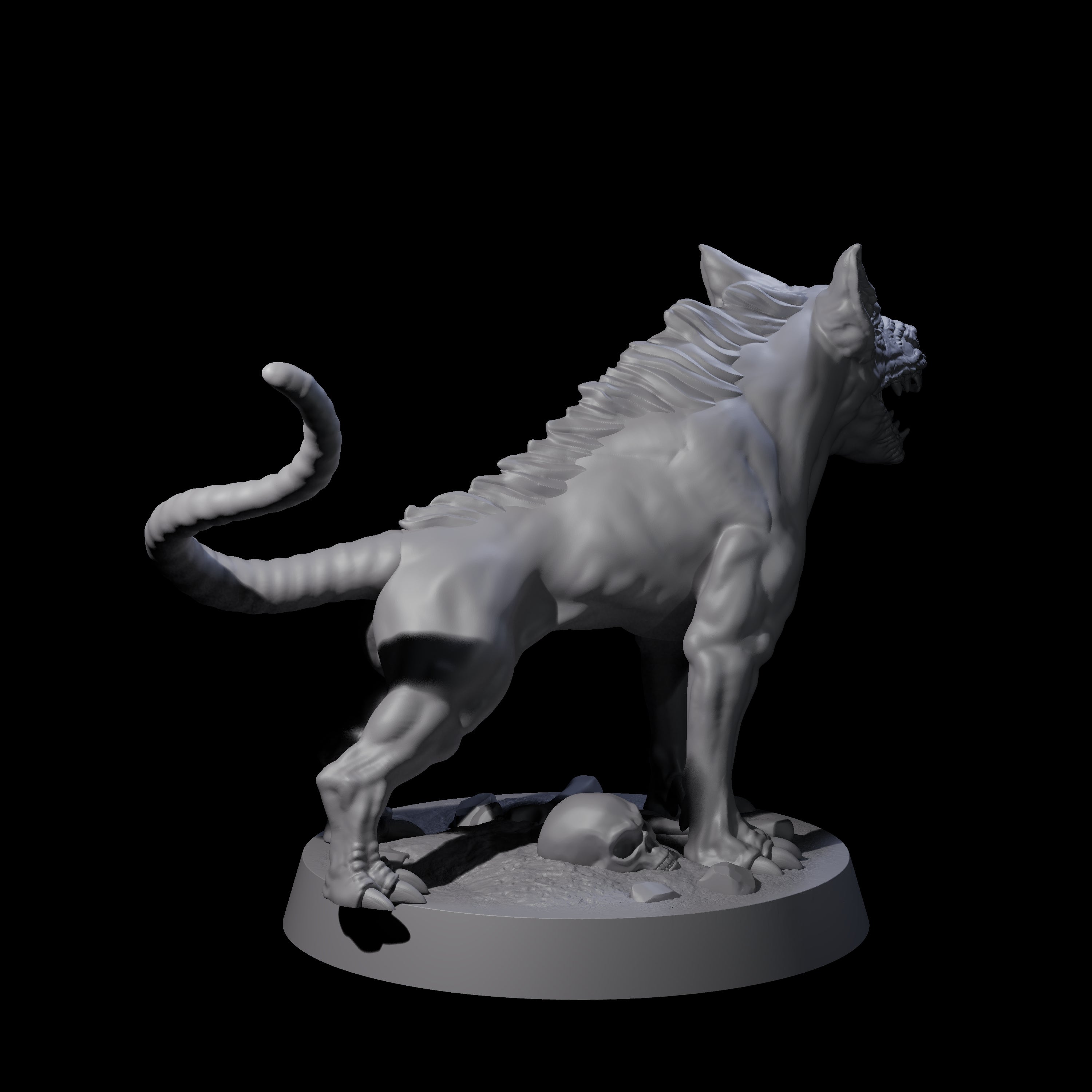 Snarling Goblin Dog A Miniature for Dungeons and Dragons, Pathfinder or other TTRPGs