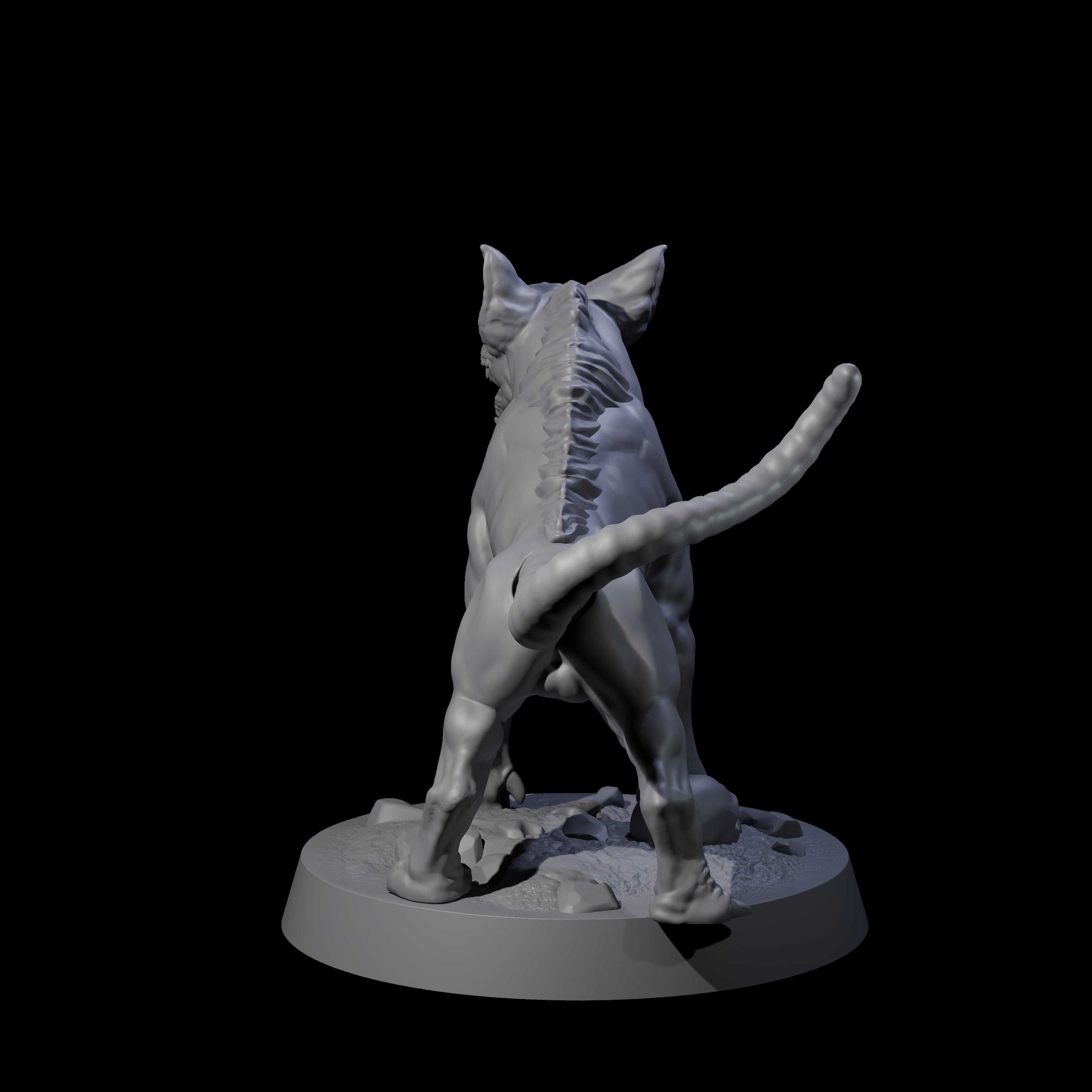 Snarling Goblin Dog A Miniature for Dungeons and Dragons, Pathfinder or other TTRPGs