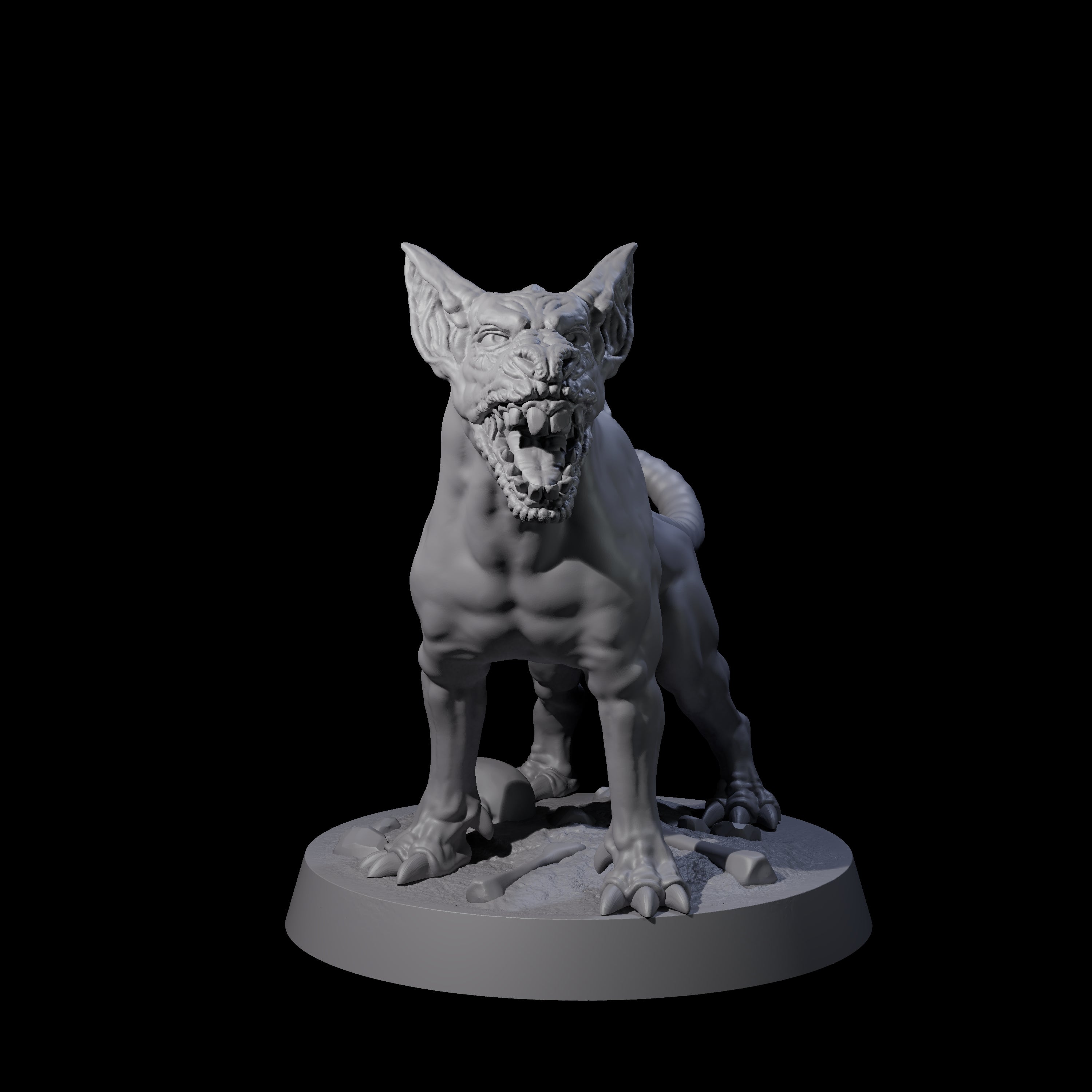 Snarling Goblin Dog A Miniature for Dungeons and Dragons, Pathfinder or other TTRPGs