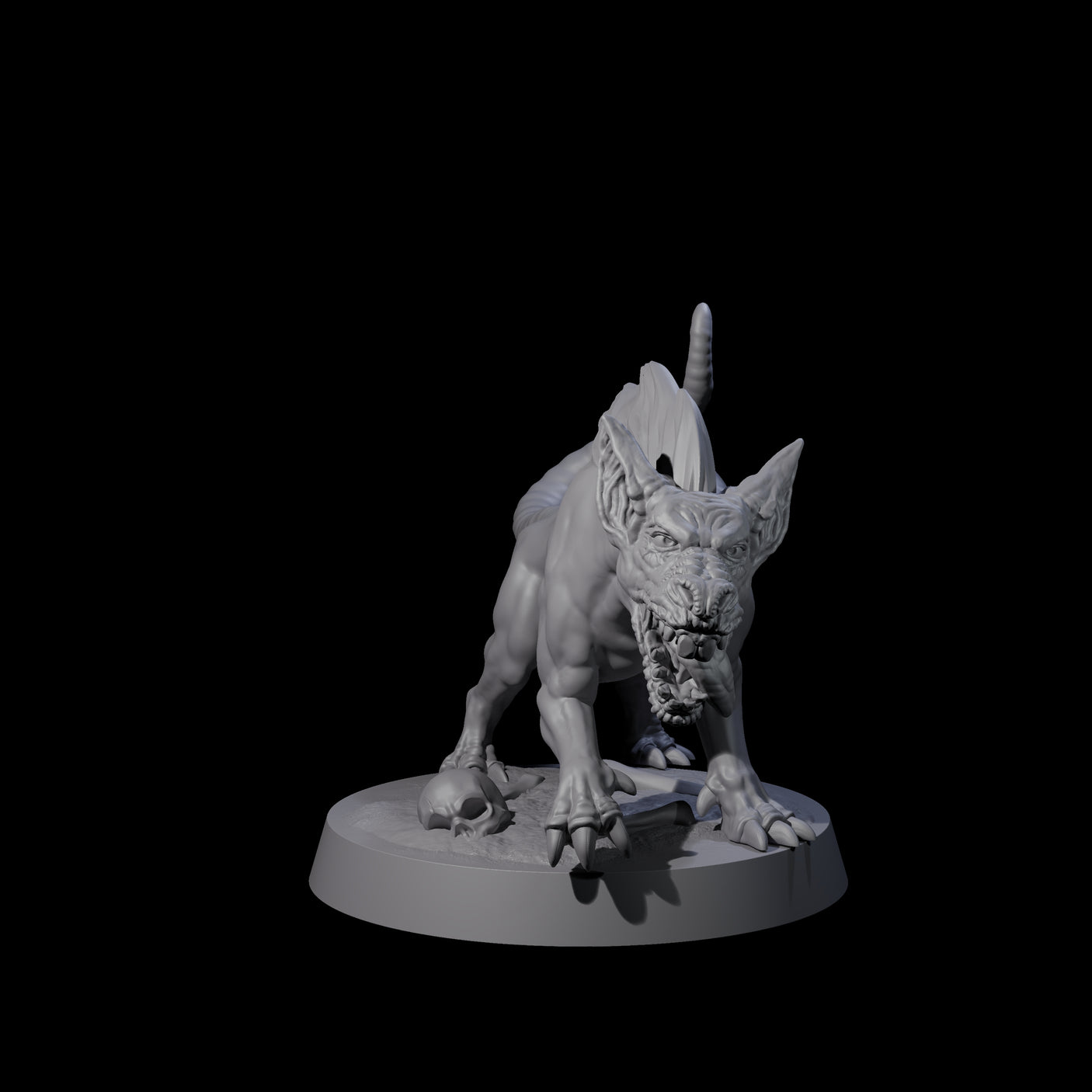 Snarling Goblin Dog B Miniature for Dungeons and Dragons, Pathfinder or other TTRPGs