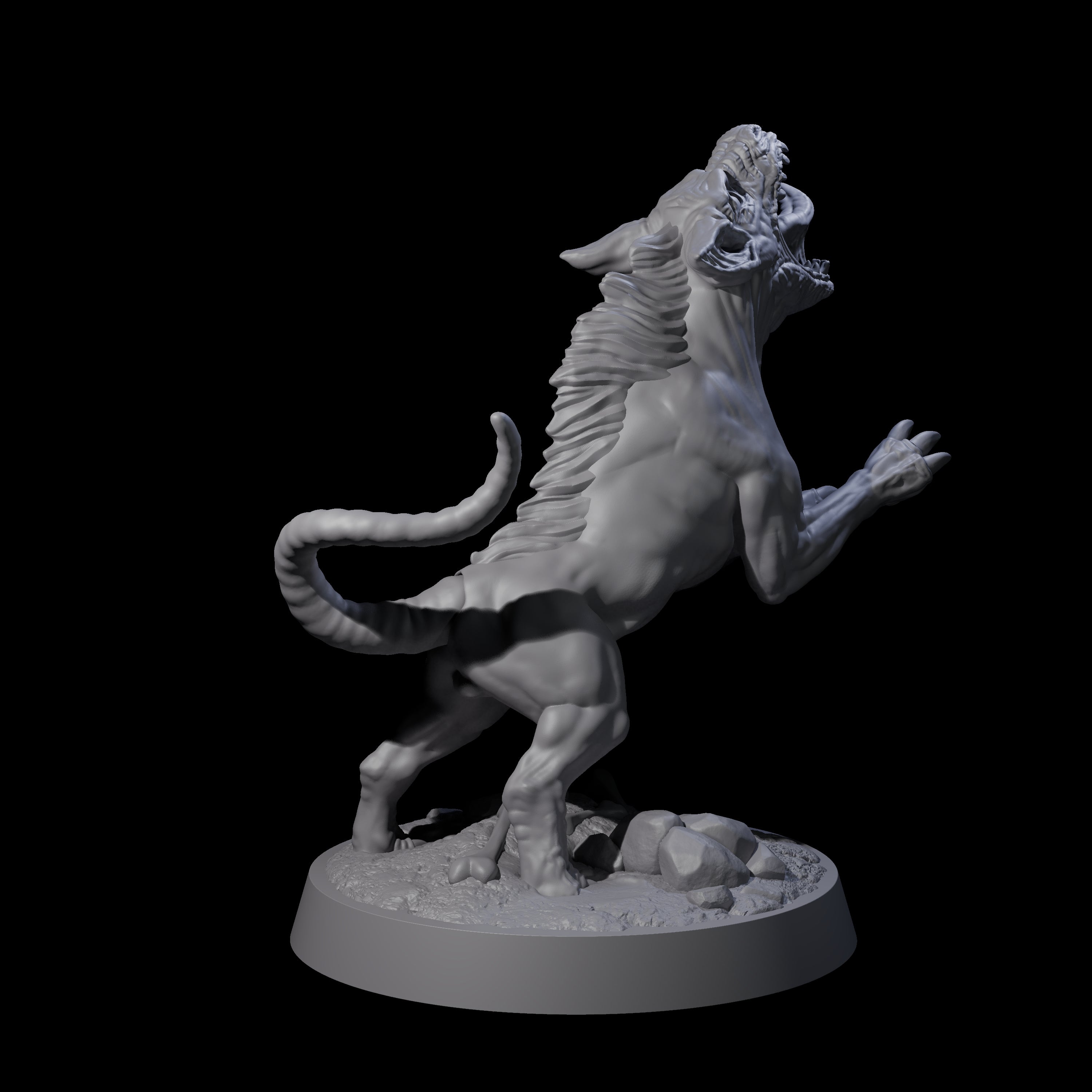 Snarling Goblin Dog C Miniature for Dungeons and Dragons, Pathfinder or other TTRPGs