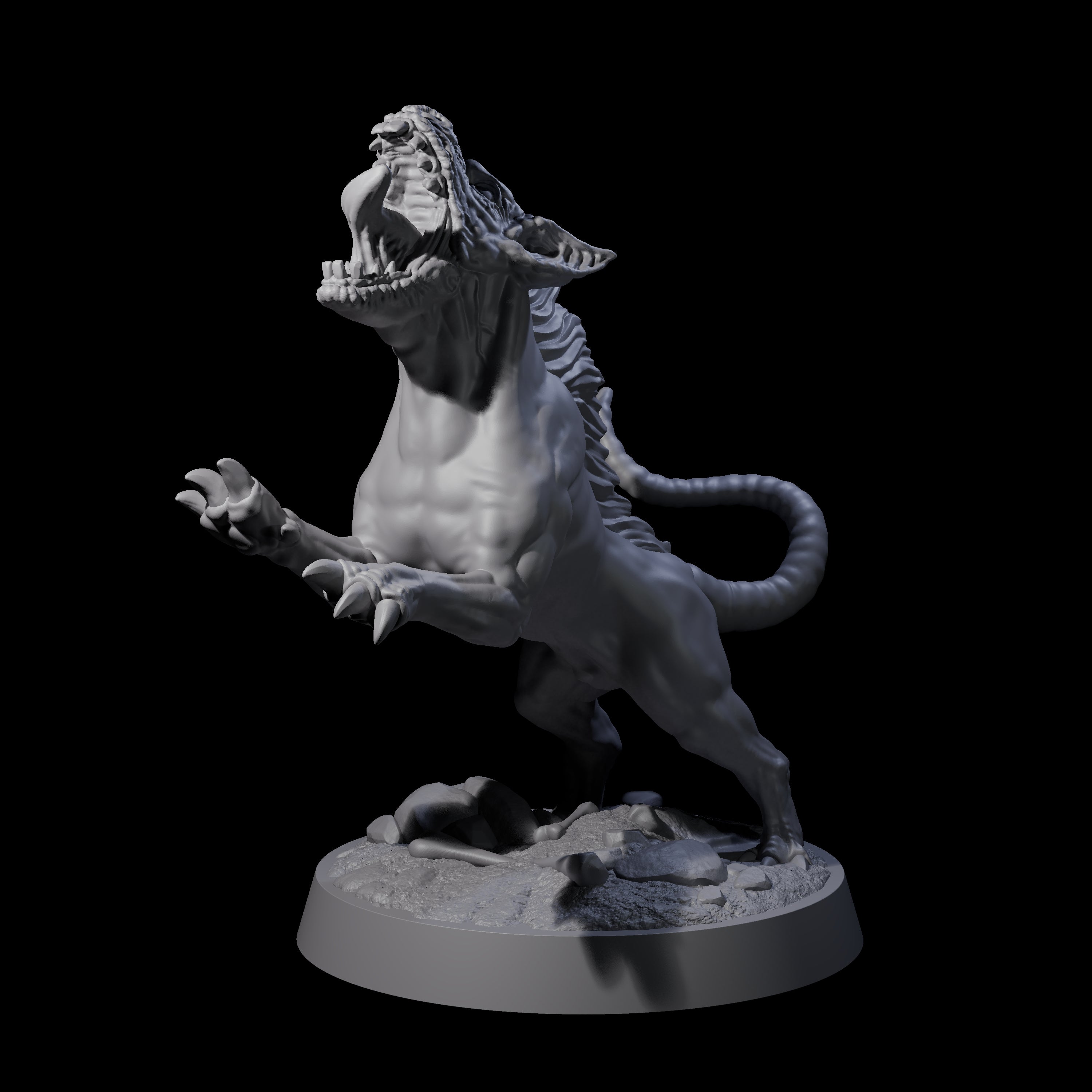 Snarling Goblin Dog C Miniature for Dungeons and Dragons, Pathfinder or other TTRPGs