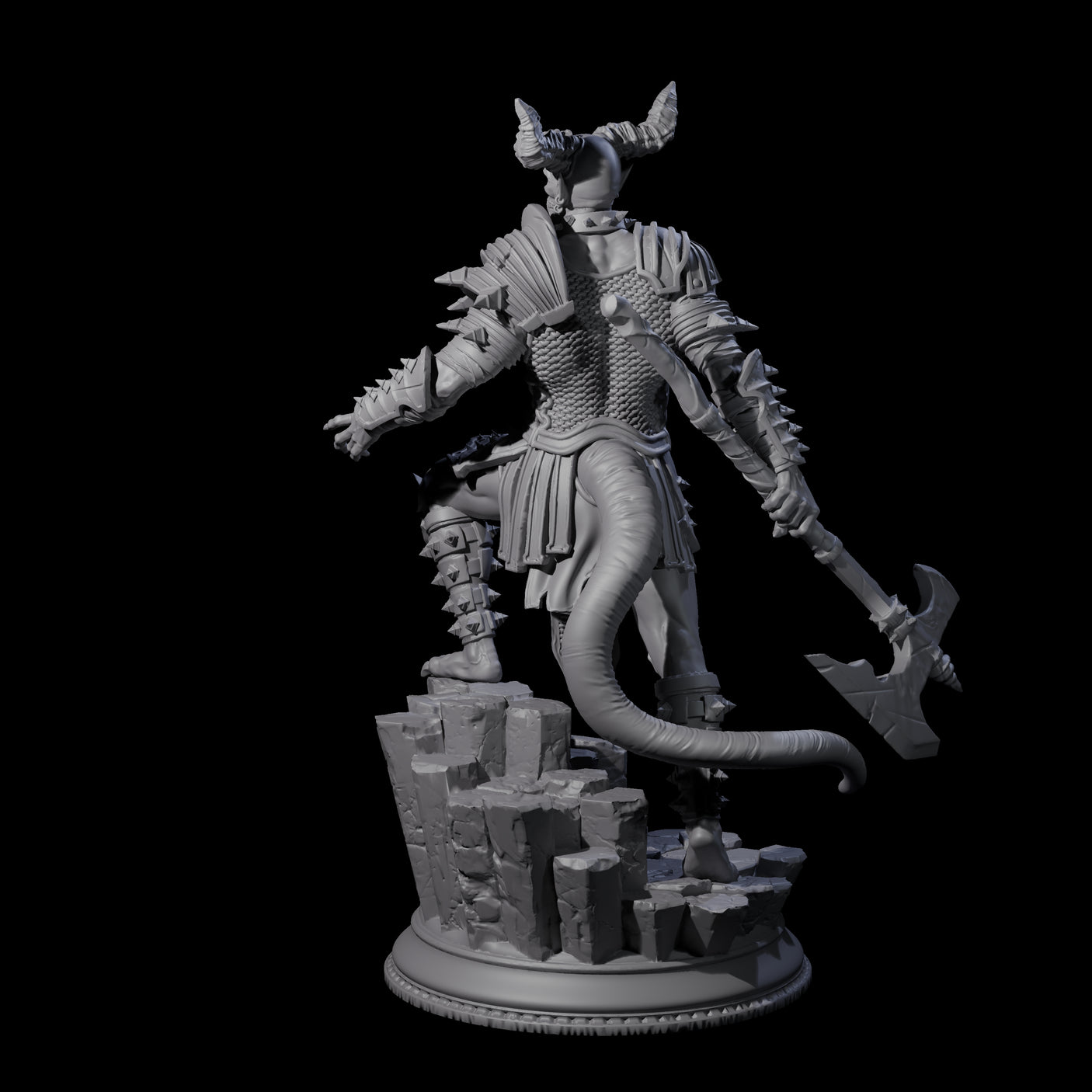 Snarling Vordine B Miniature for Dungeons and Dragons, Pathfinder or other TTRPGs
