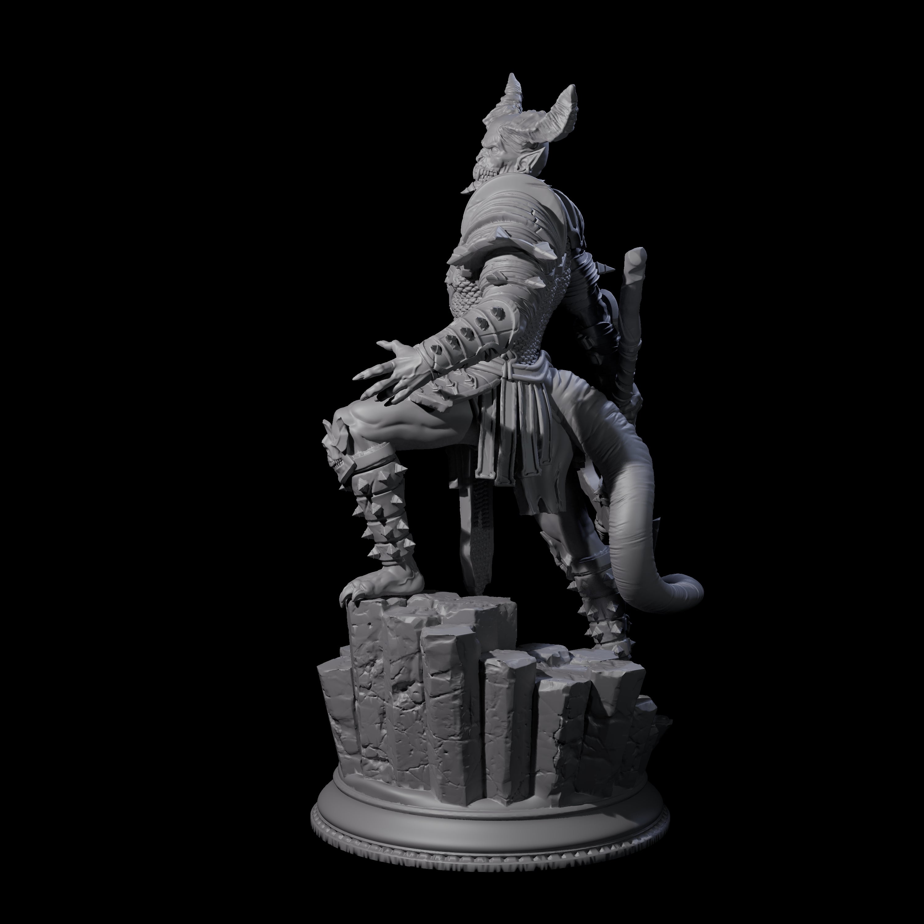 Snarling Vordine B Miniature for Dungeons and Dragons, Pathfinder or other TTRPGs