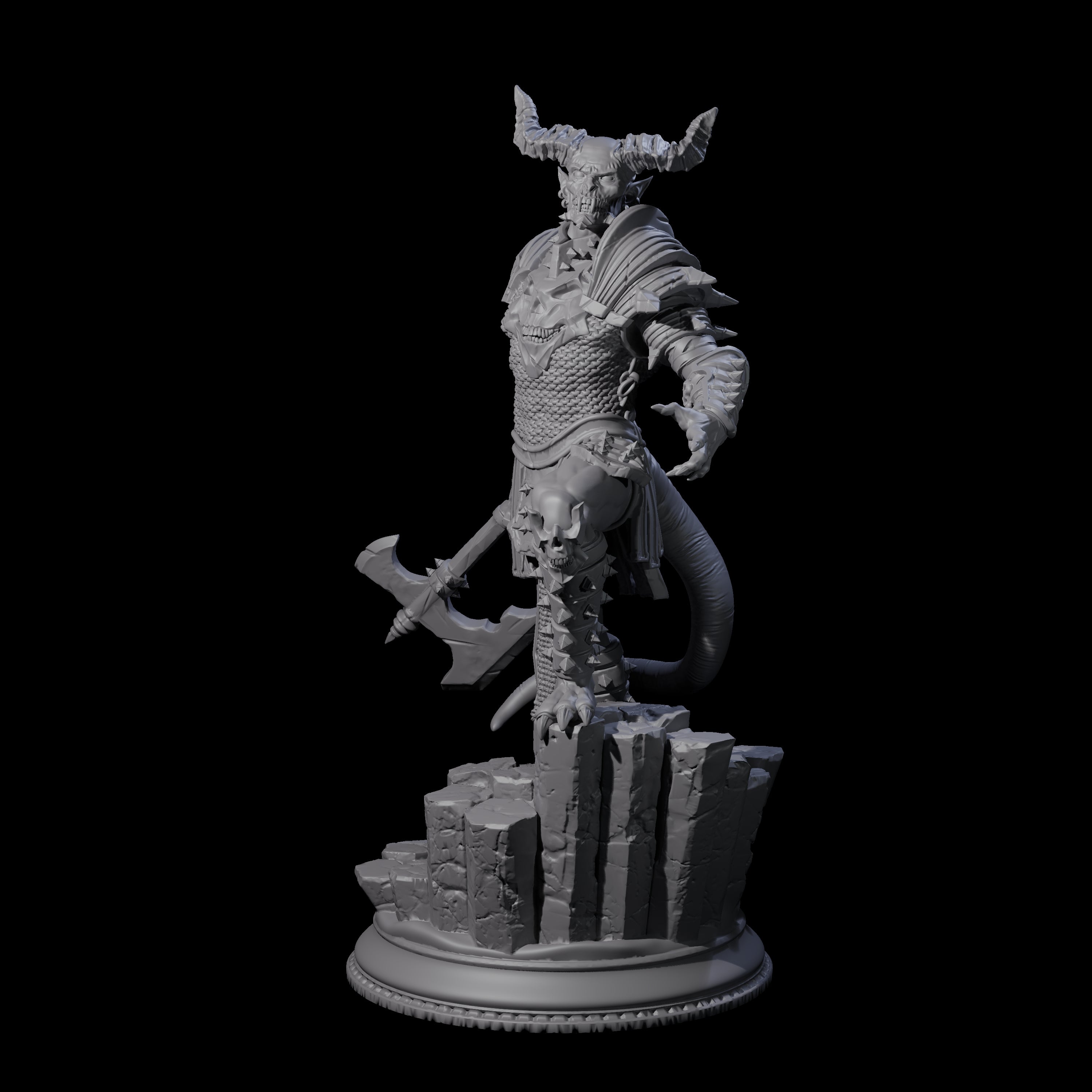 Snarling Vordine B Miniature for Dungeons and Dragons, Pathfinder or other TTRPGs