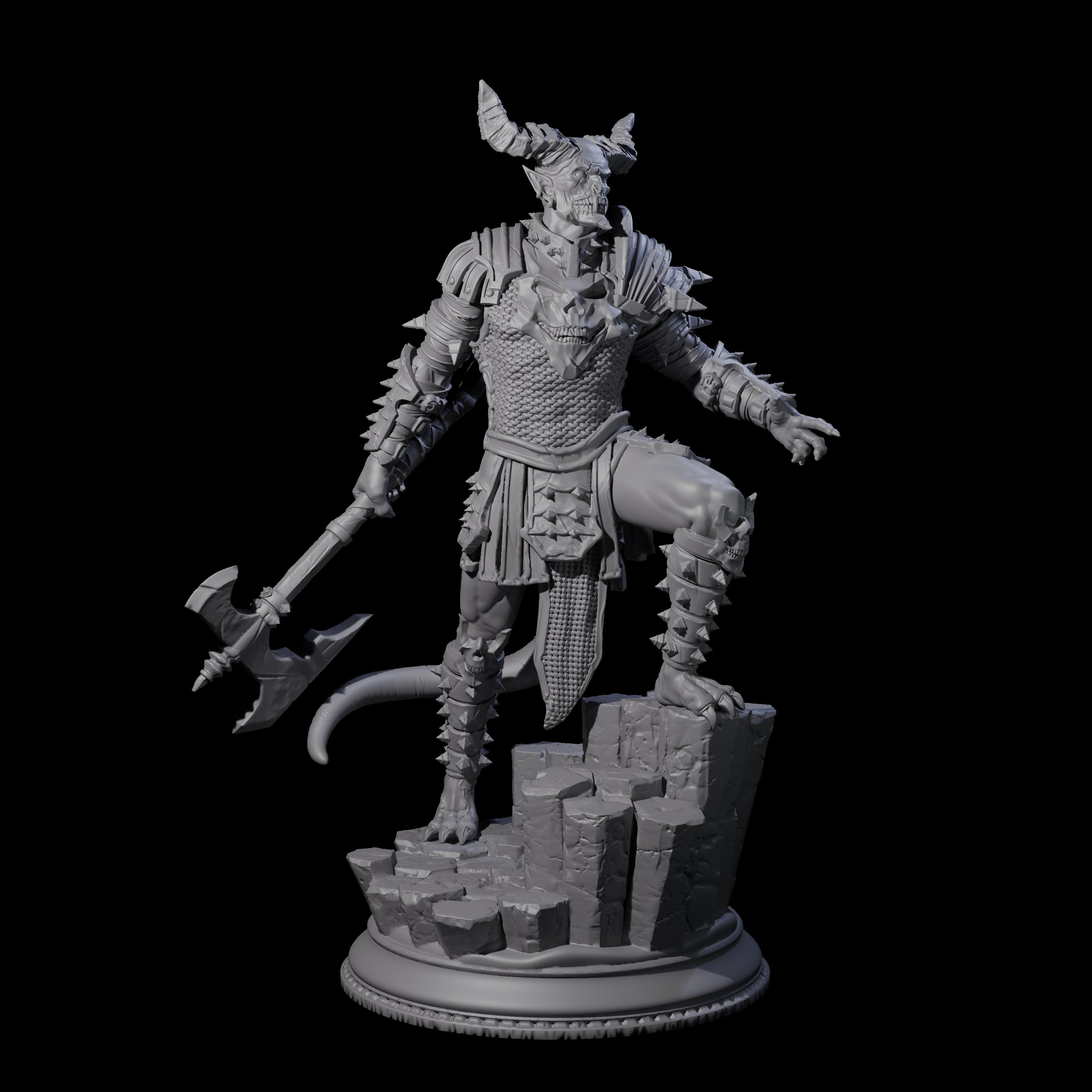 Snarling Vordine B Miniature for Dungeons and Dragons, Pathfinder or other TTRPGs