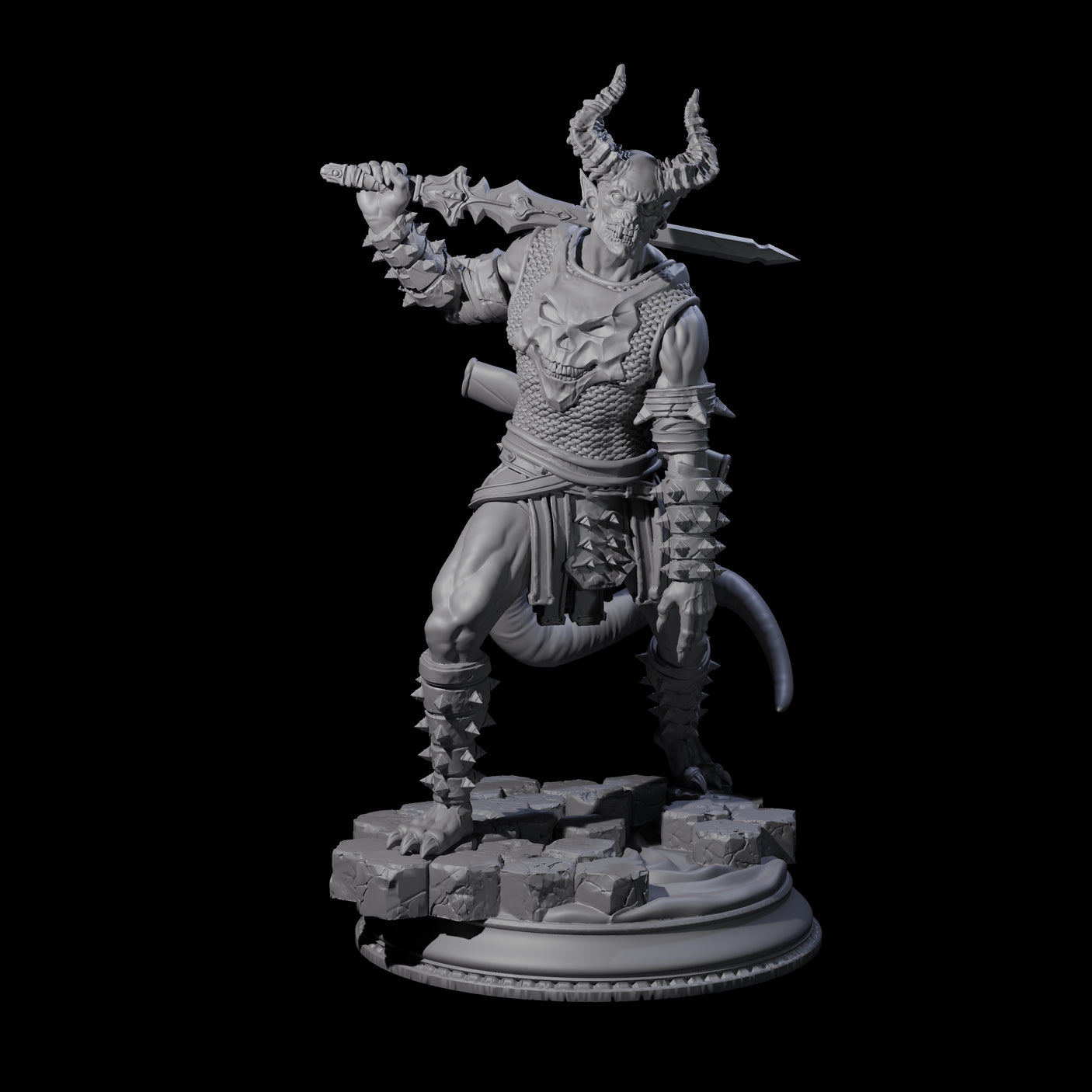 Snarling Vordine C Miniature for Dungeons and Dragons, Pathfinder or other TTRPGs