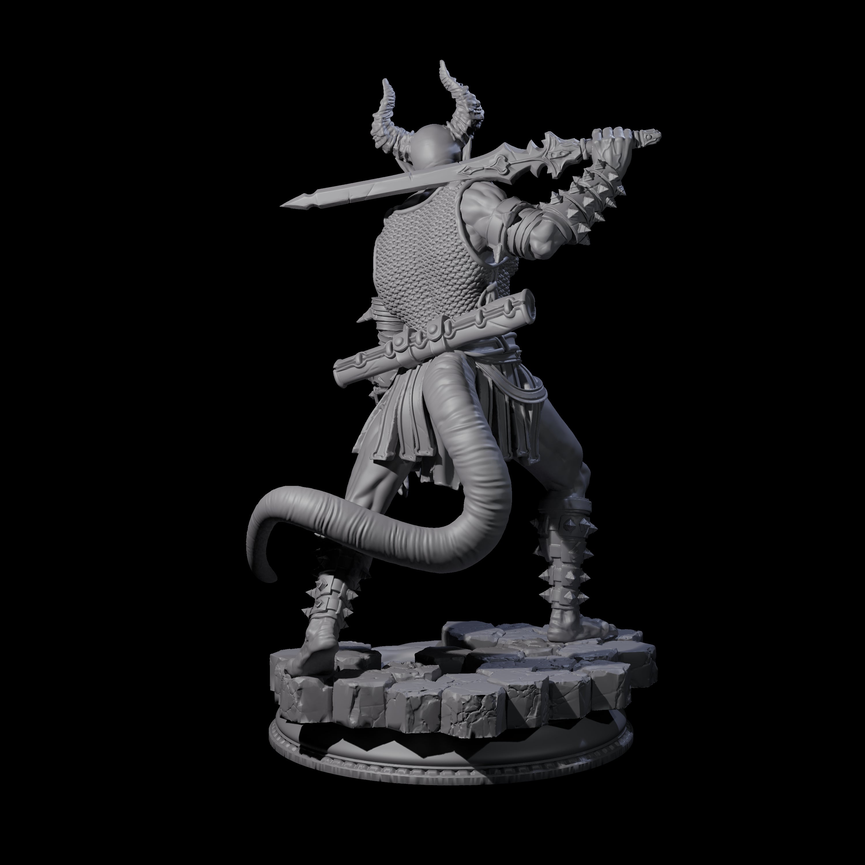 Snarling Vordine C Miniature for Dungeons and Dragons, Pathfinder or other TTRPGs