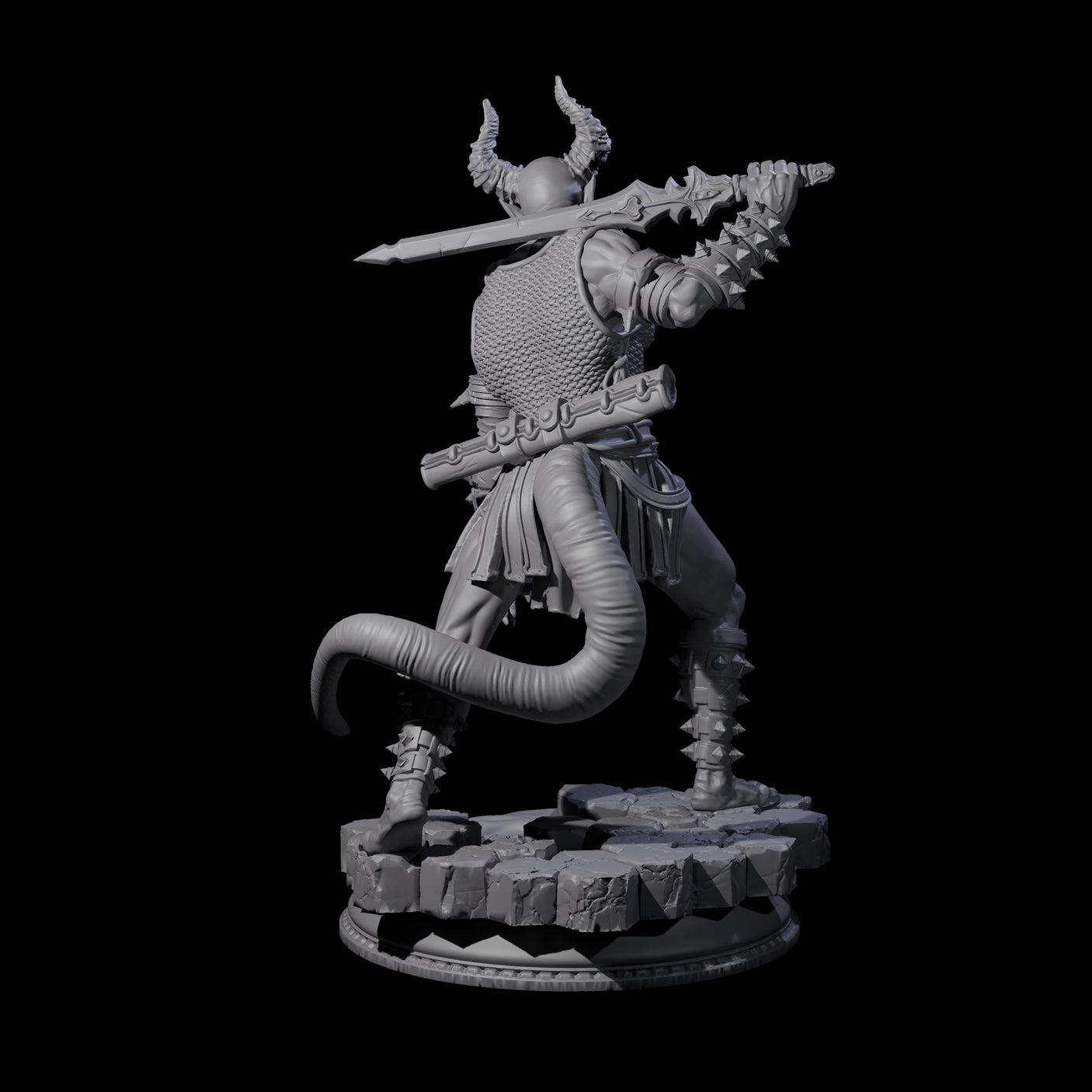 Snarling Vordine C Miniature for Dungeons and Dragons, Pathfinder or other TTRPGs
