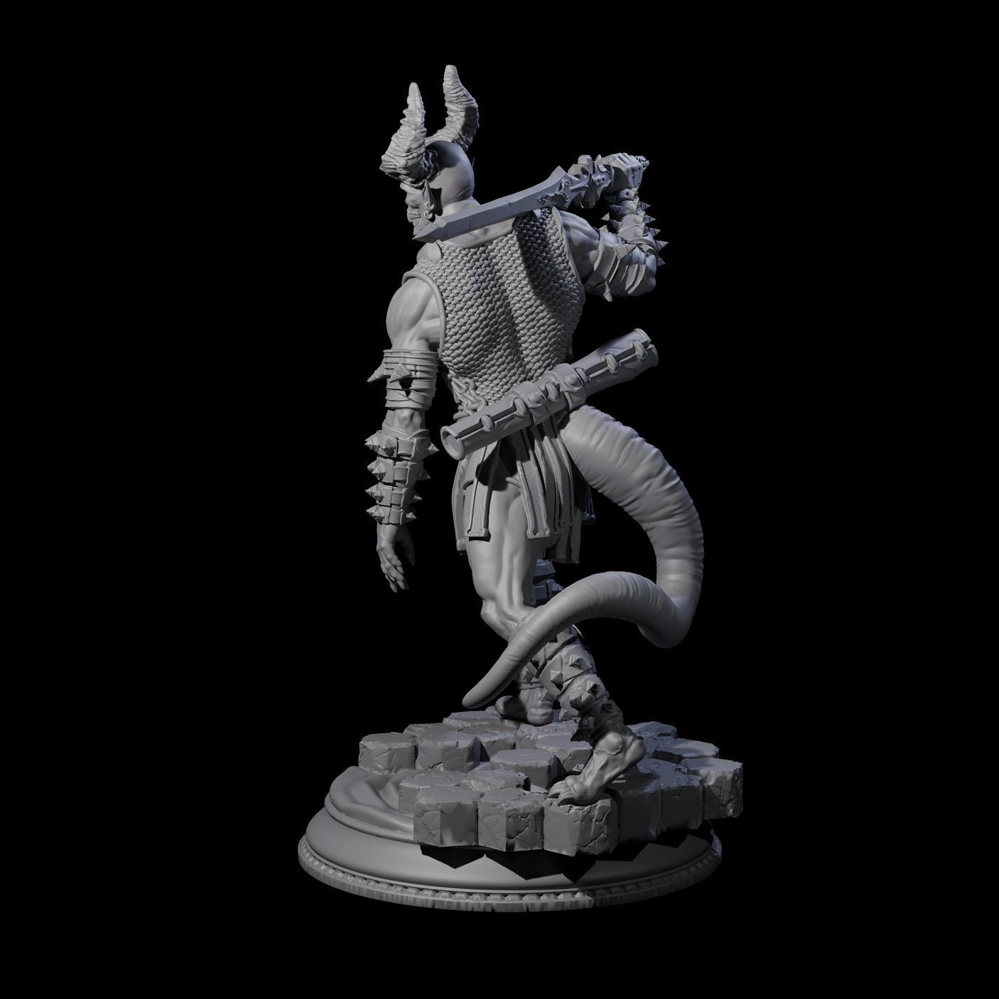 Snarling Vordine C Miniature for Dungeons and Dragons, Pathfinder or other TTRPGs