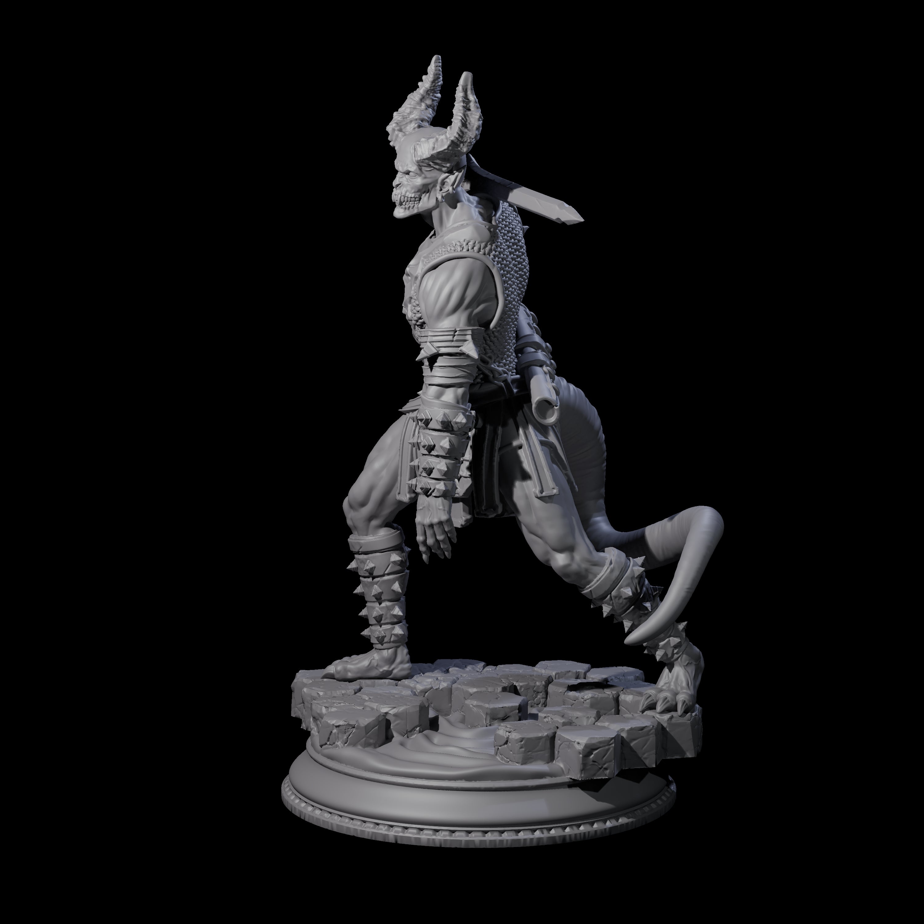 Snarling Vordine C Miniature for Dungeons and Dragons, Pathfinder or other TTRPGs