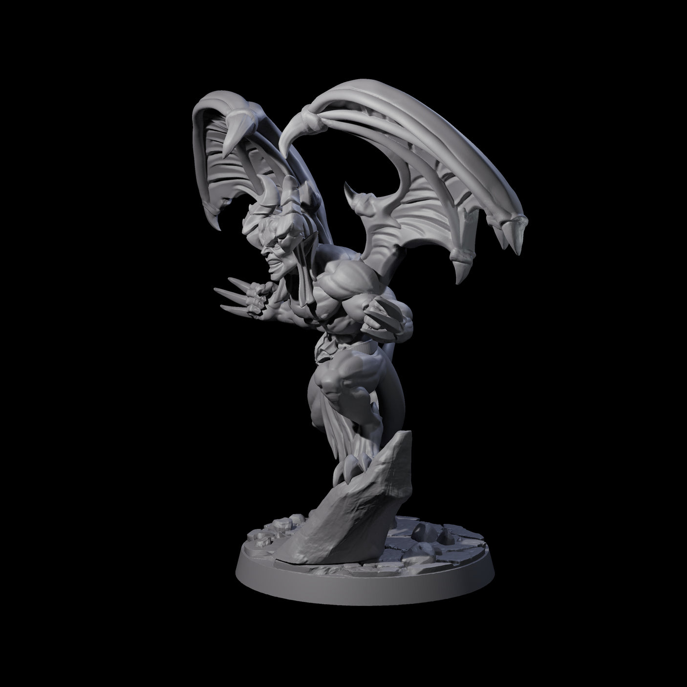 Snarling Wolverine-like Imp Miniature for Dungeons and Dragons, Pathfinder or other TTRPGs