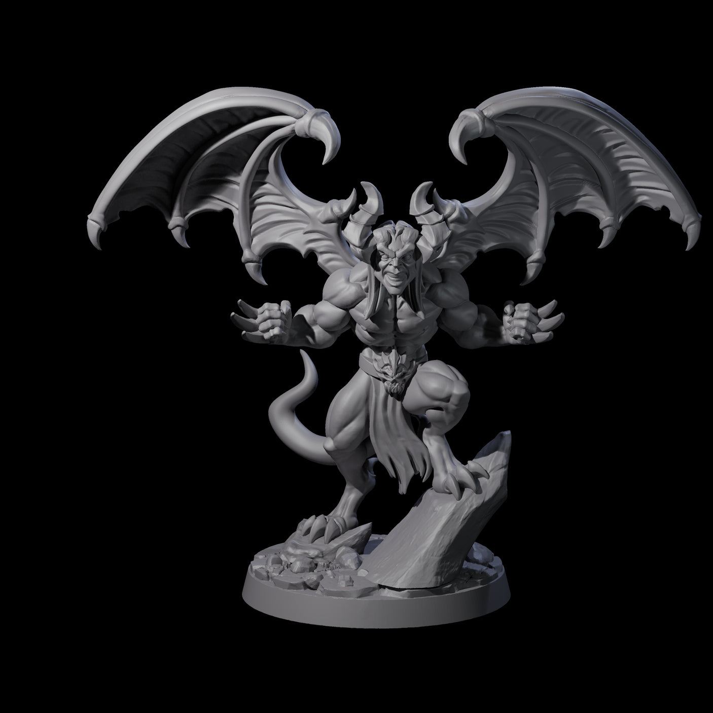 Snarling Wolverine-like Imp Miniature for Dungeons and Dragons, Pathfinder or other TTRPGs