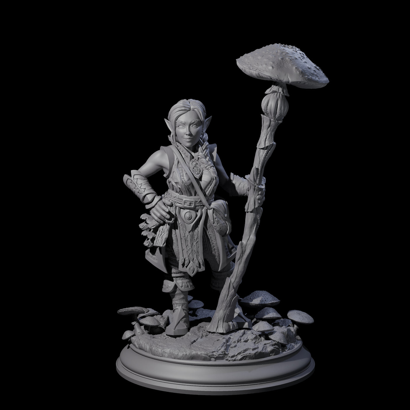 Snazzy Herbalist Miniature for Dungeons and Dragons, Pathfinder or other TTRPGs