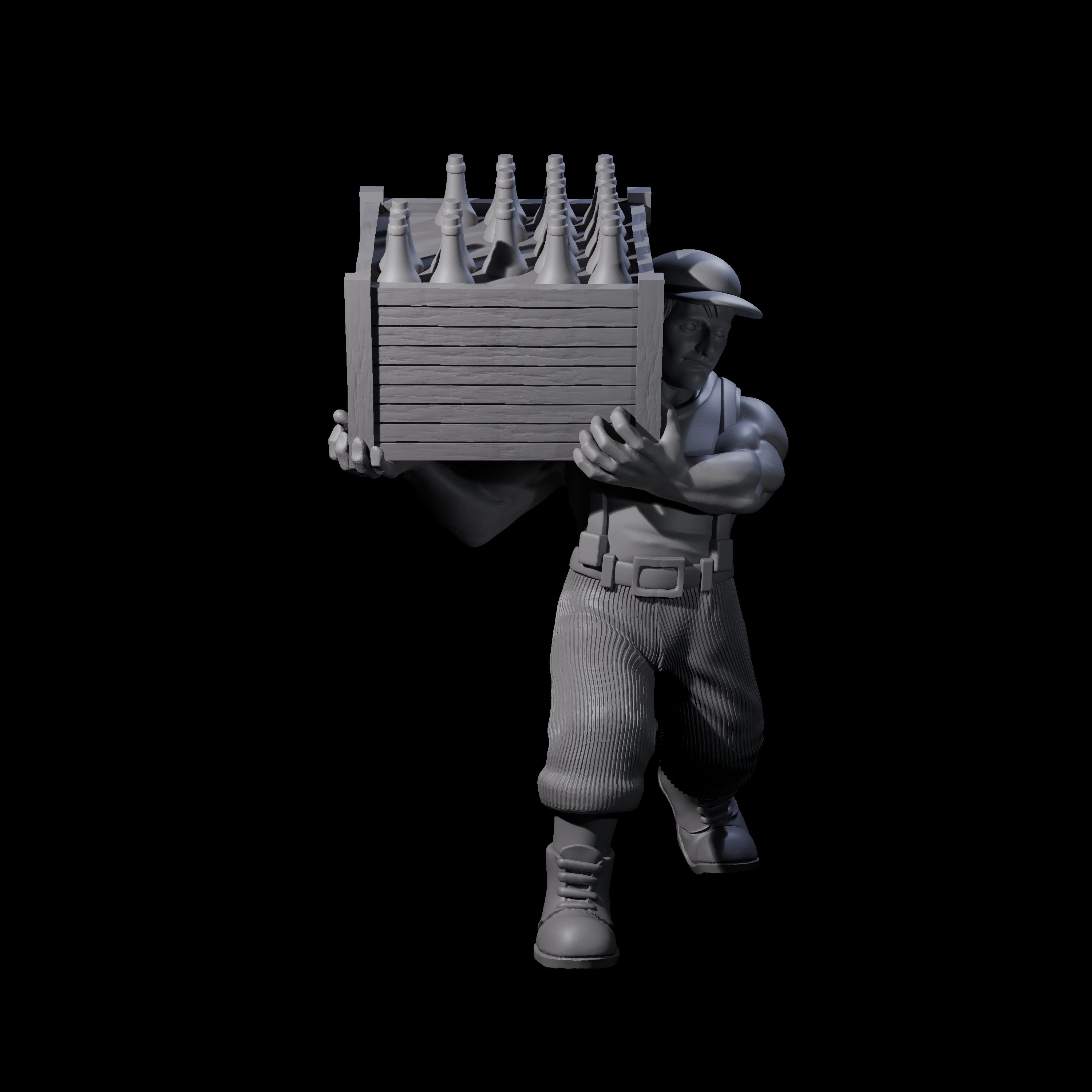 Sneaking Bootlegger Miniature for Dungeons and Dragons, Pathfinder or other TTRPGs