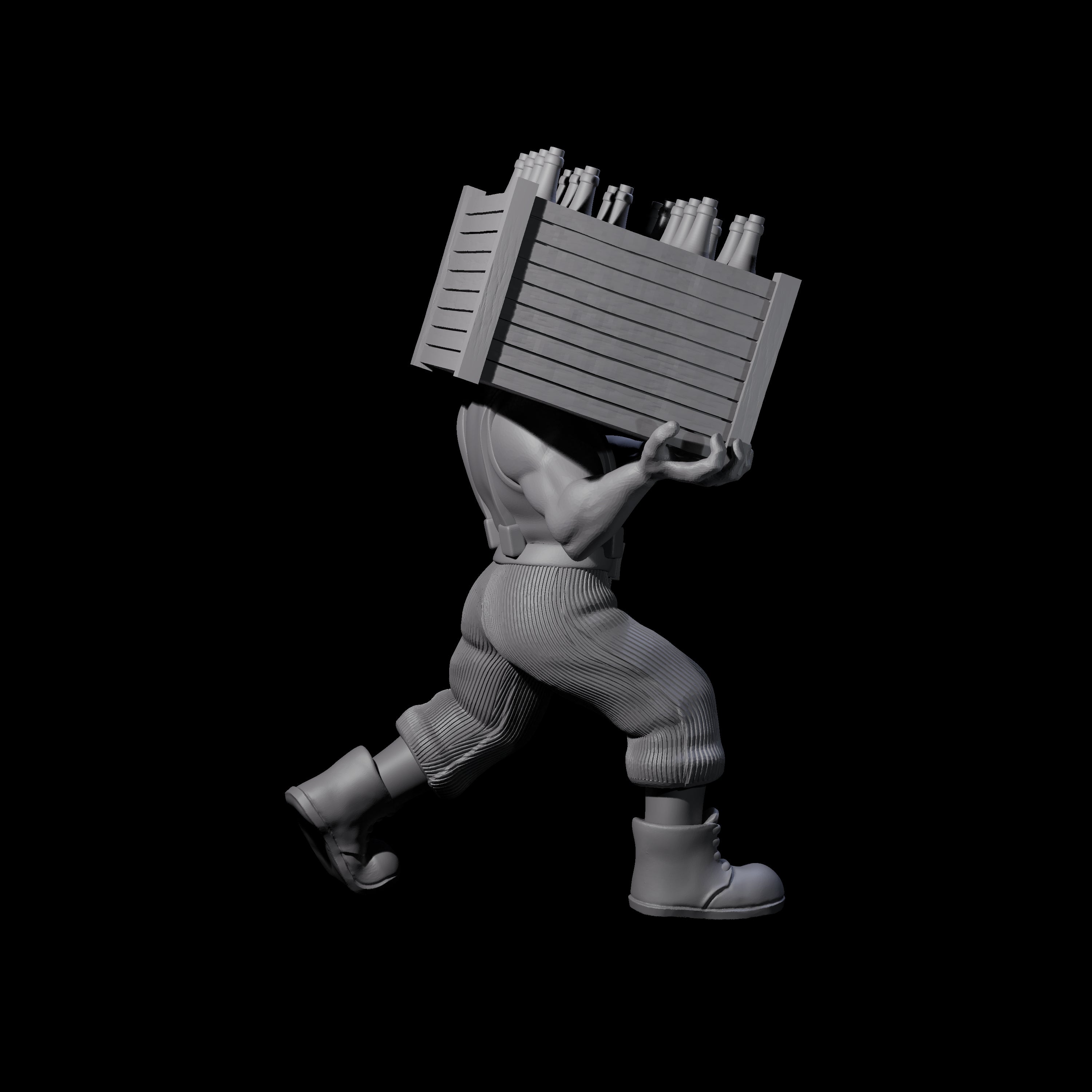 Sneaking Bootlegger Miniature for Dungeons and Dragons, Pathfinder or other TTRPGs