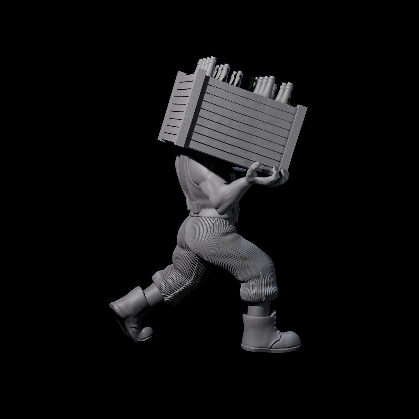 Sneaking Bootlegger Miniature for Dungeons and Dragons, Pathfinder or other TTRPGs