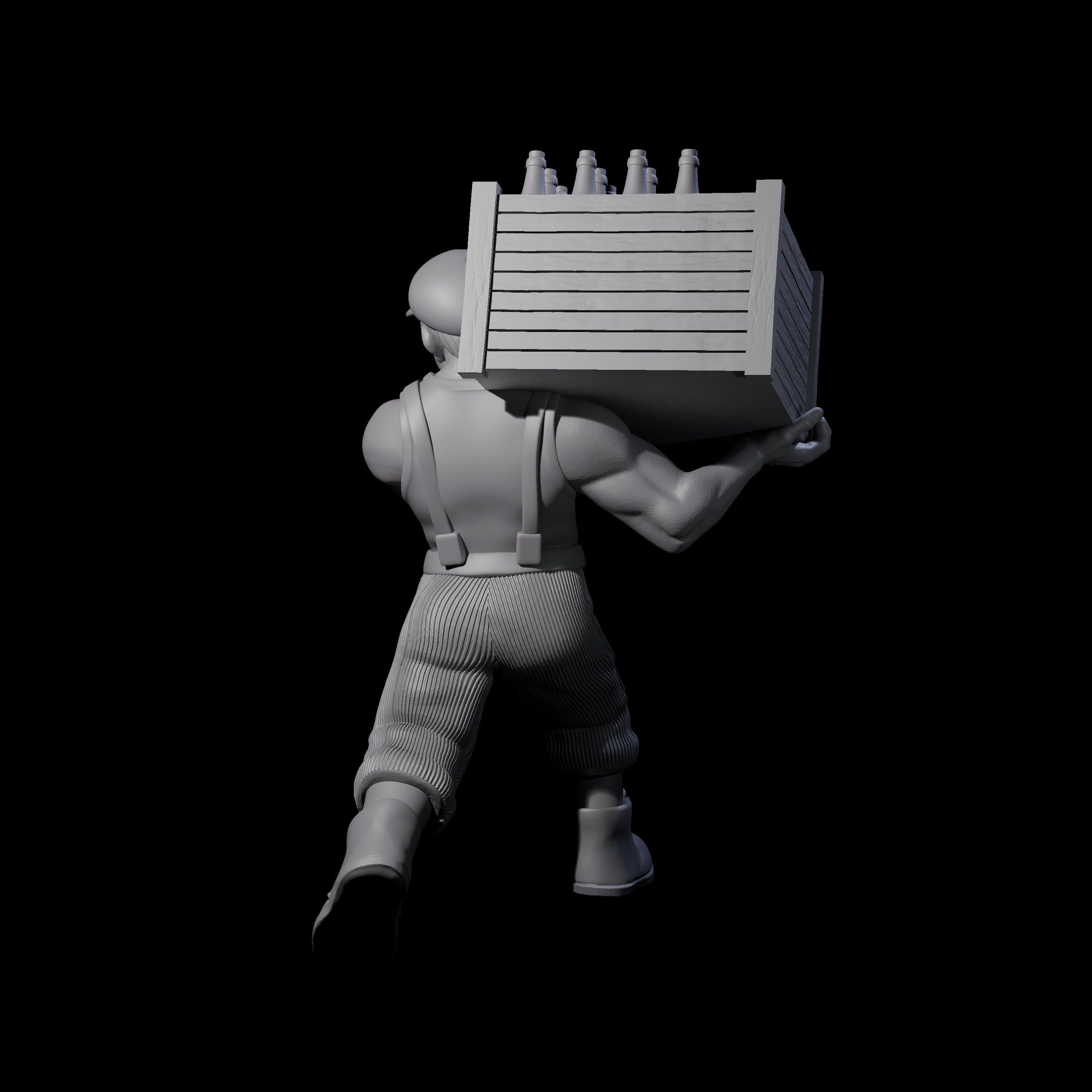 Sneaking Bootlegger Miniature for Dungeons and Dragons, Pathfinder or other TTRPGs