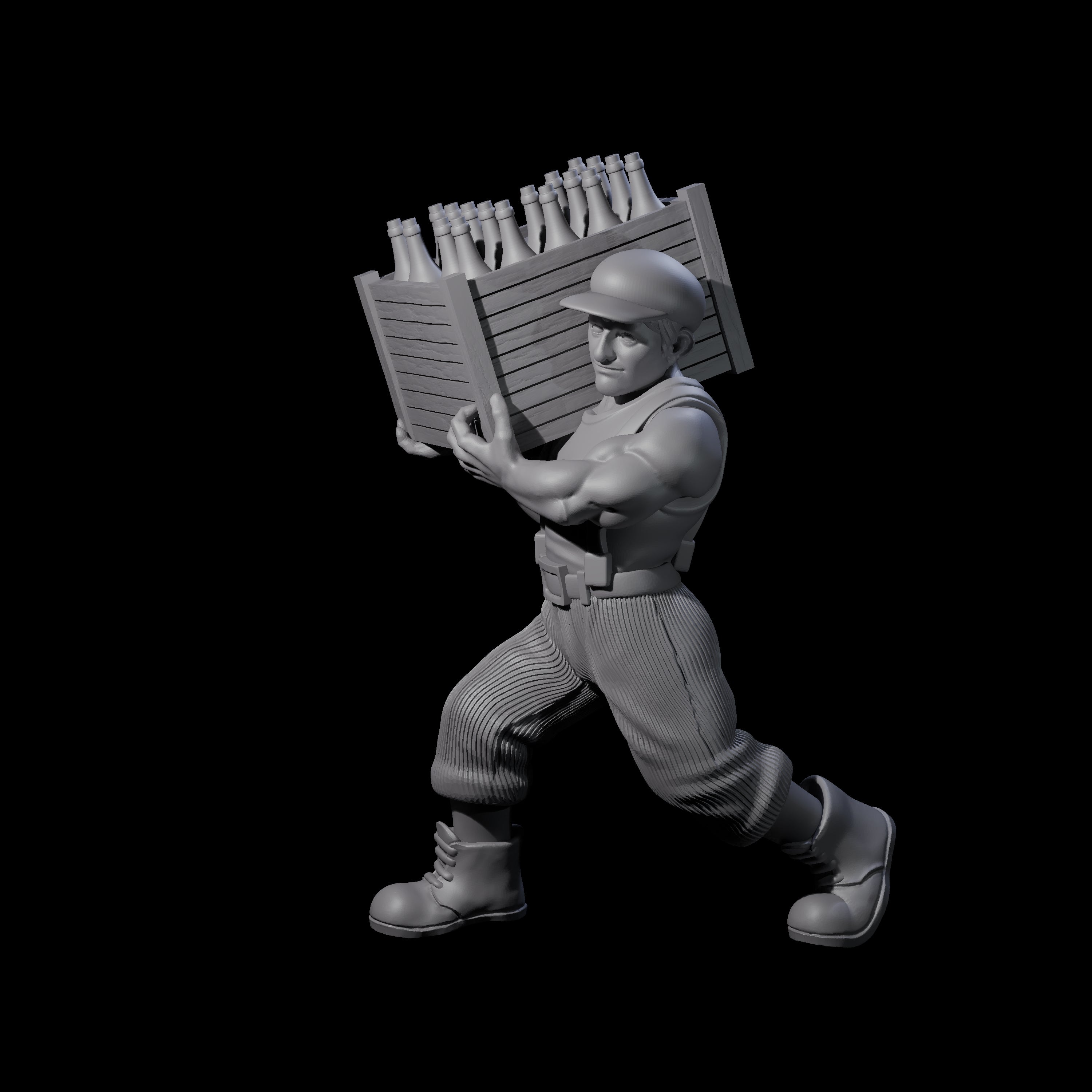 Sneaking Bootlegger Miniature for Dungeons and Dragons, Pathfinder or other TTRPGs