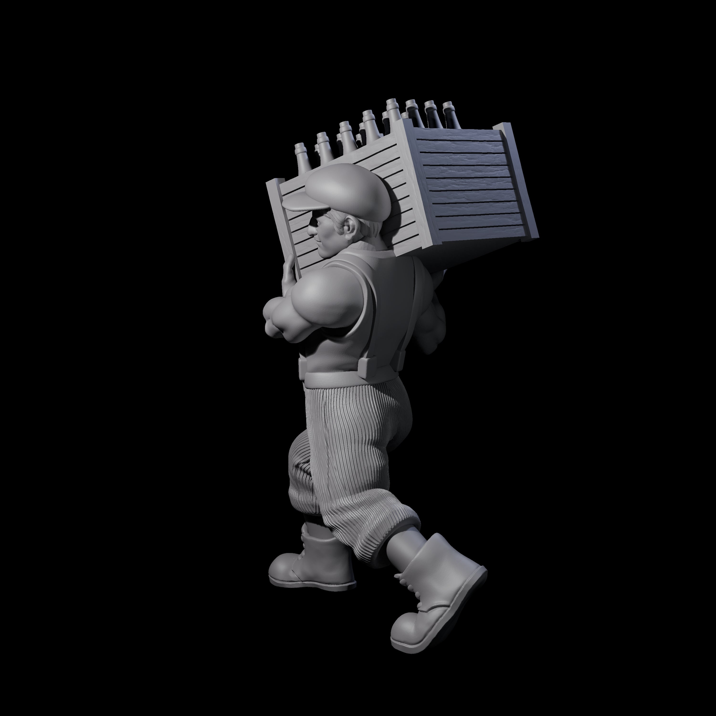 Sneaking Bootlegger Miniature for Dungeons and Dragons, Pathfinder or other TTRPGs