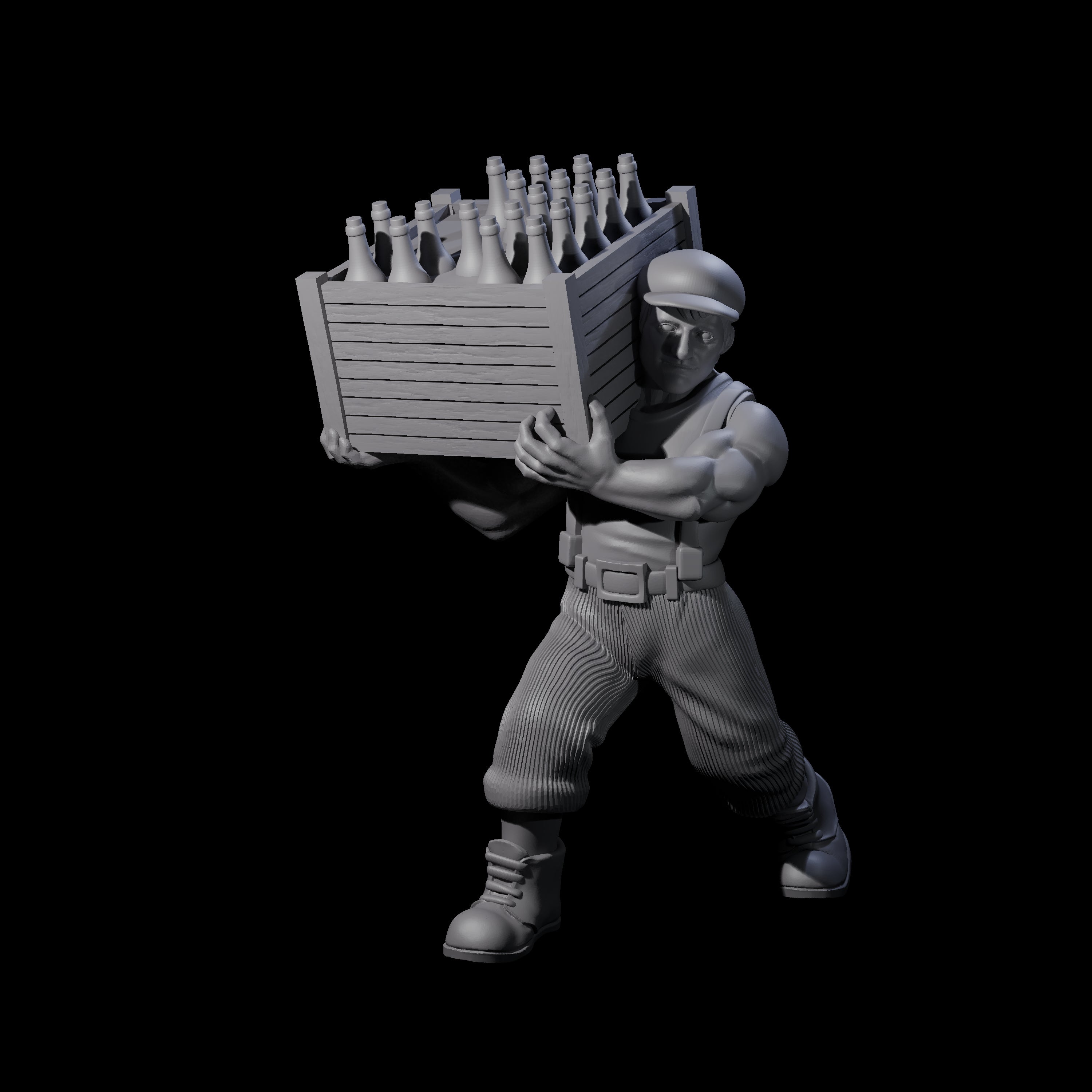 Sneaking Bootlegger Miniature for Dungeons and Dragons, Pathfinder or other TTRPGs