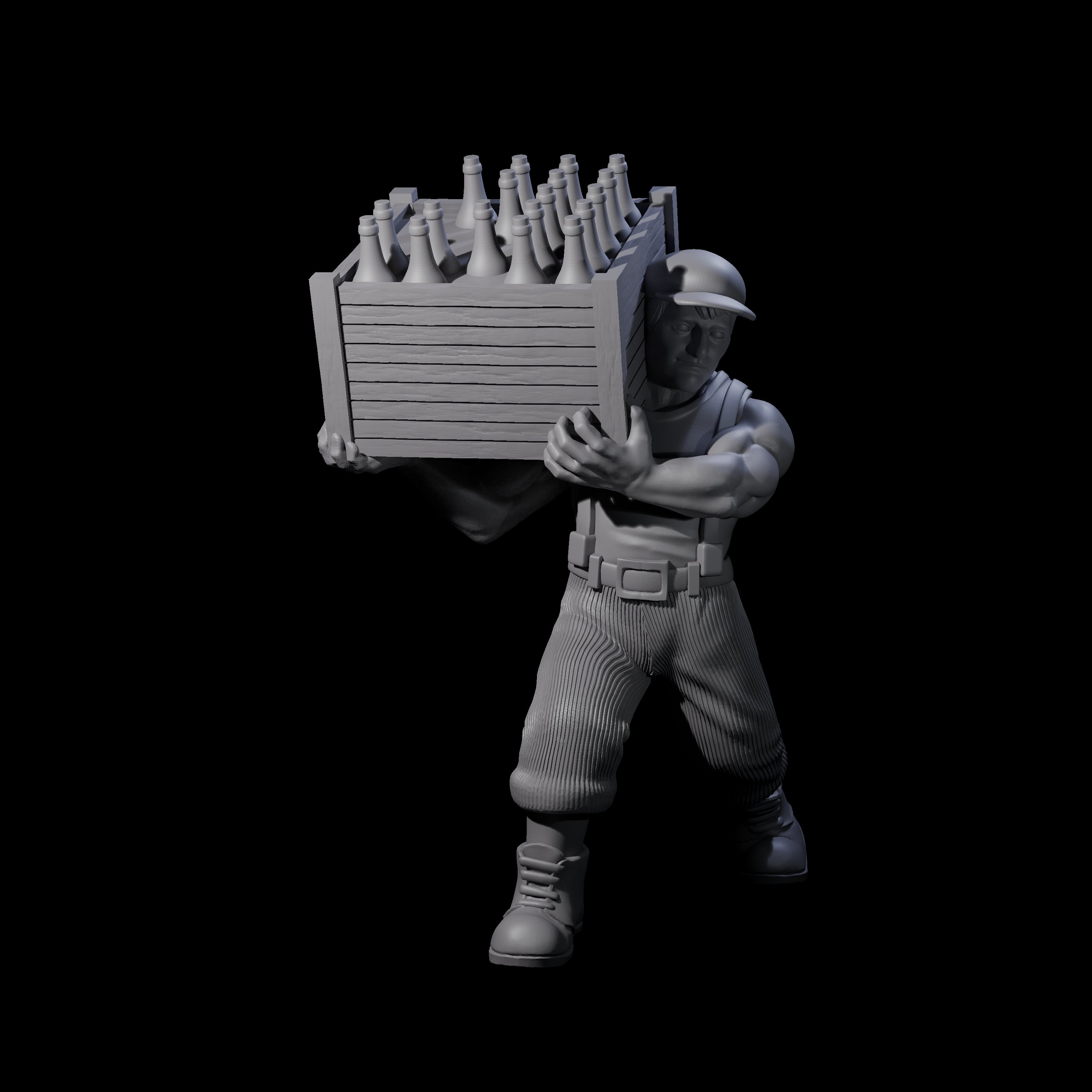 Sneaking Bootlegger Miniature for Dungeons and Dragons, Pathfinder or other TTRPGs