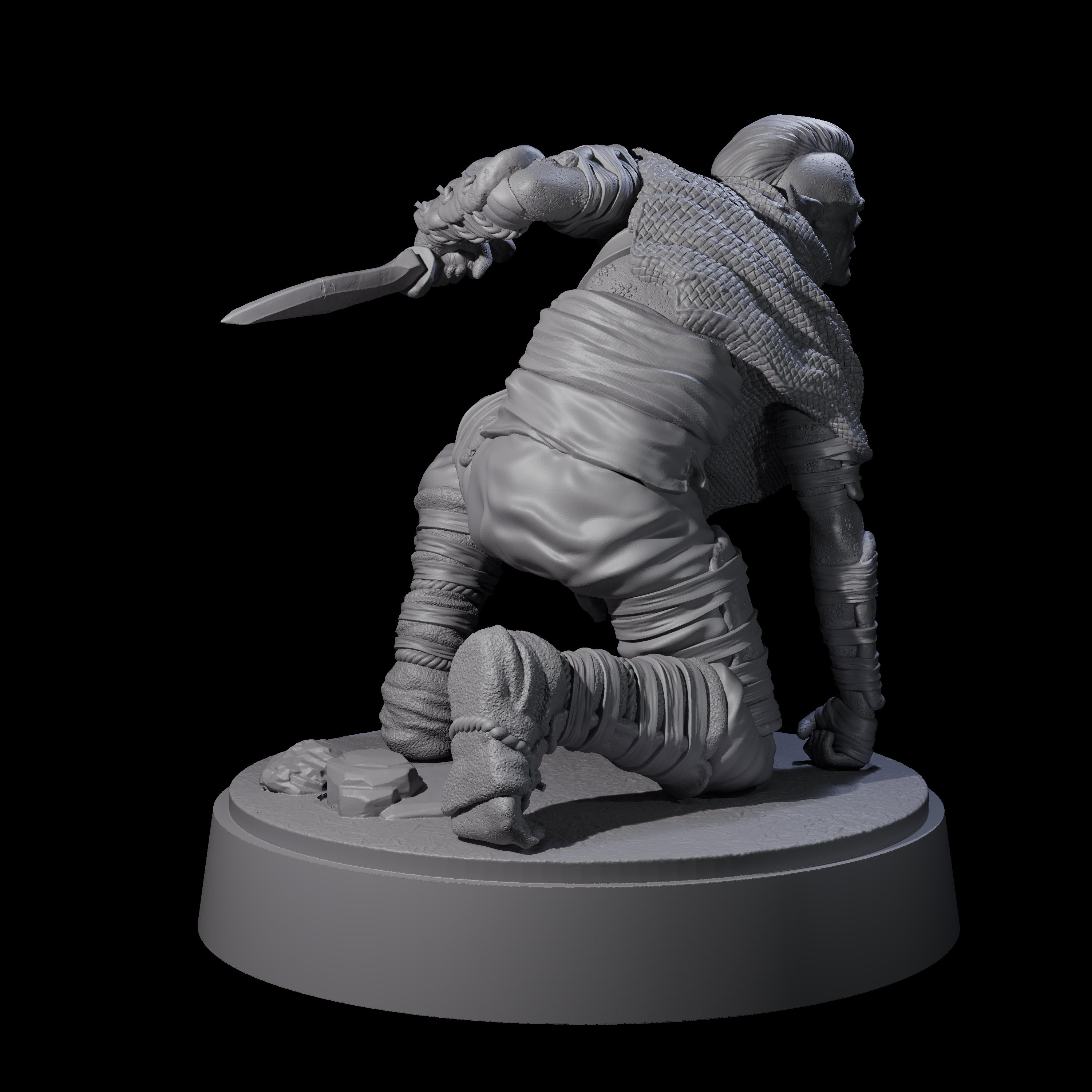 Sneaking Githyanki Rogue A Miniature for Dungeons and Dragons, Pathfinder or other TTRPGs
